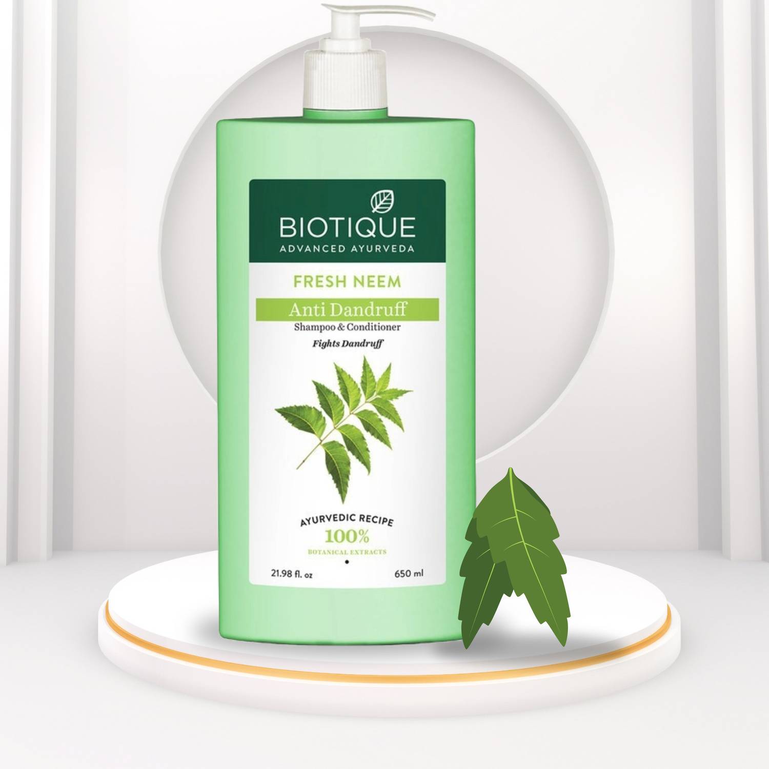 BIOTIQUE fresh neem shampoo-650ml-pack1