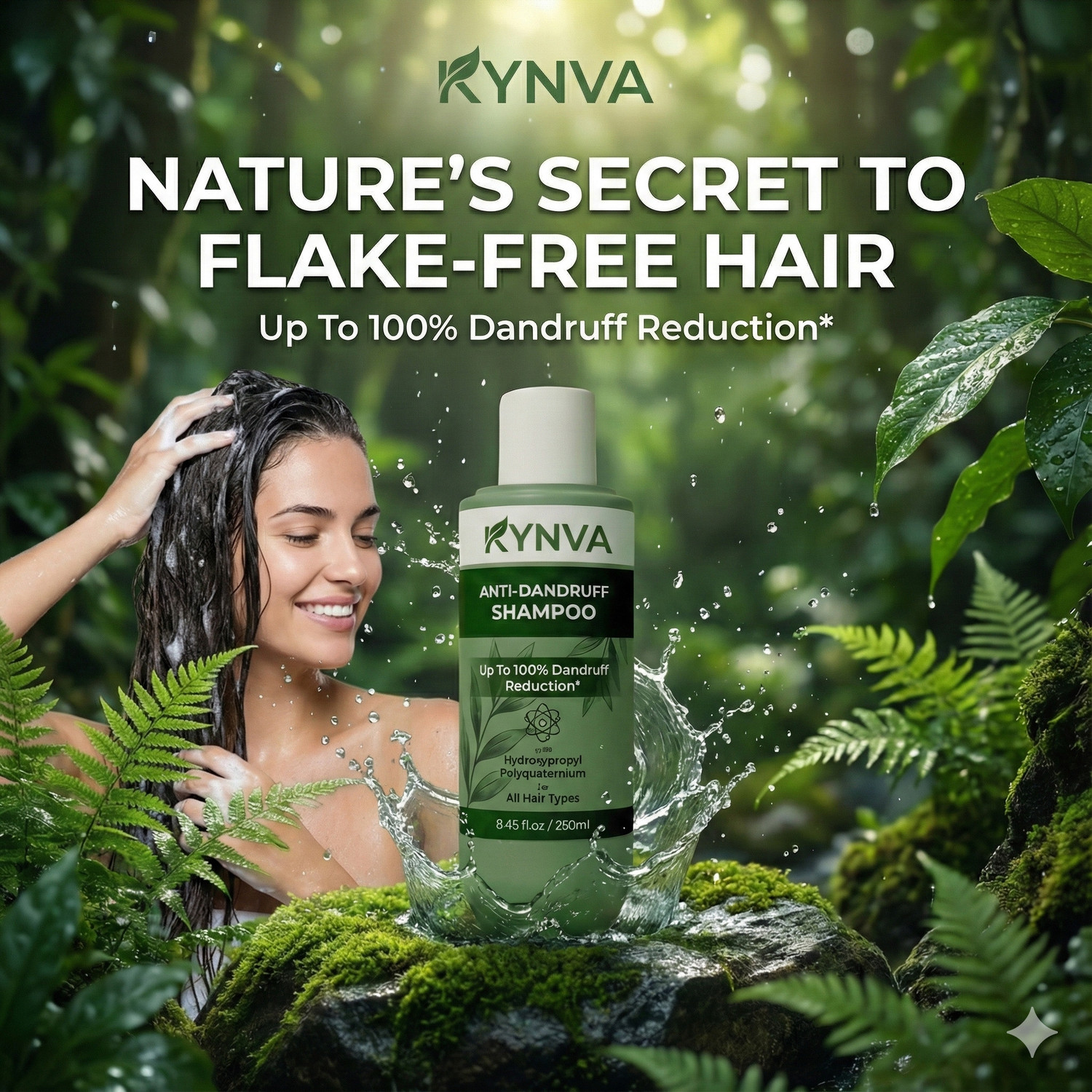 Image of KYNVA Dandruff Control Shampoo | Flake & Itch Relief | Scalp Nourishing Formula 1Pc