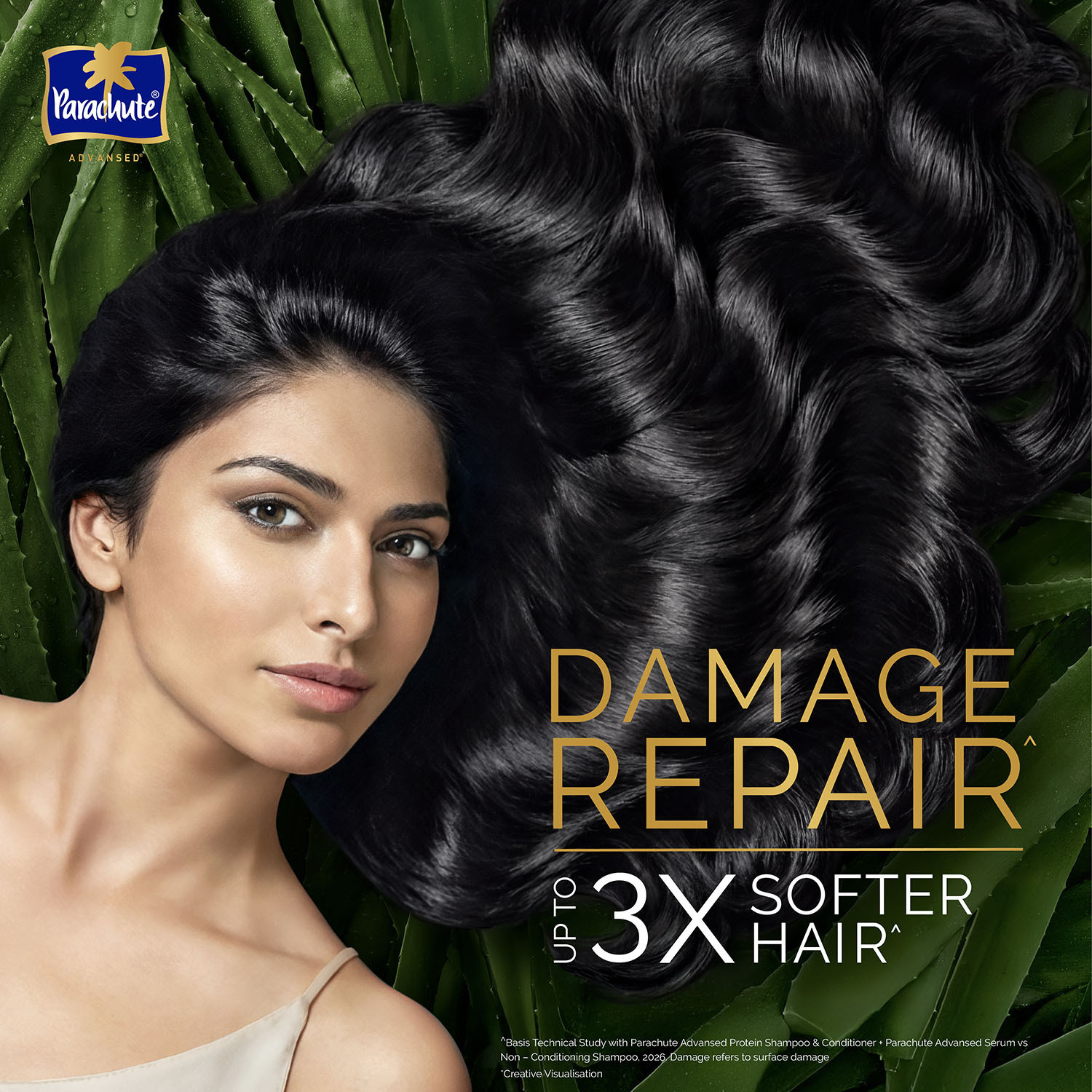 Image of Parachute Advansed Damage Repair Protein Shampoo Up To 3X Softer Hair Coconut Milk & Aloe Vera