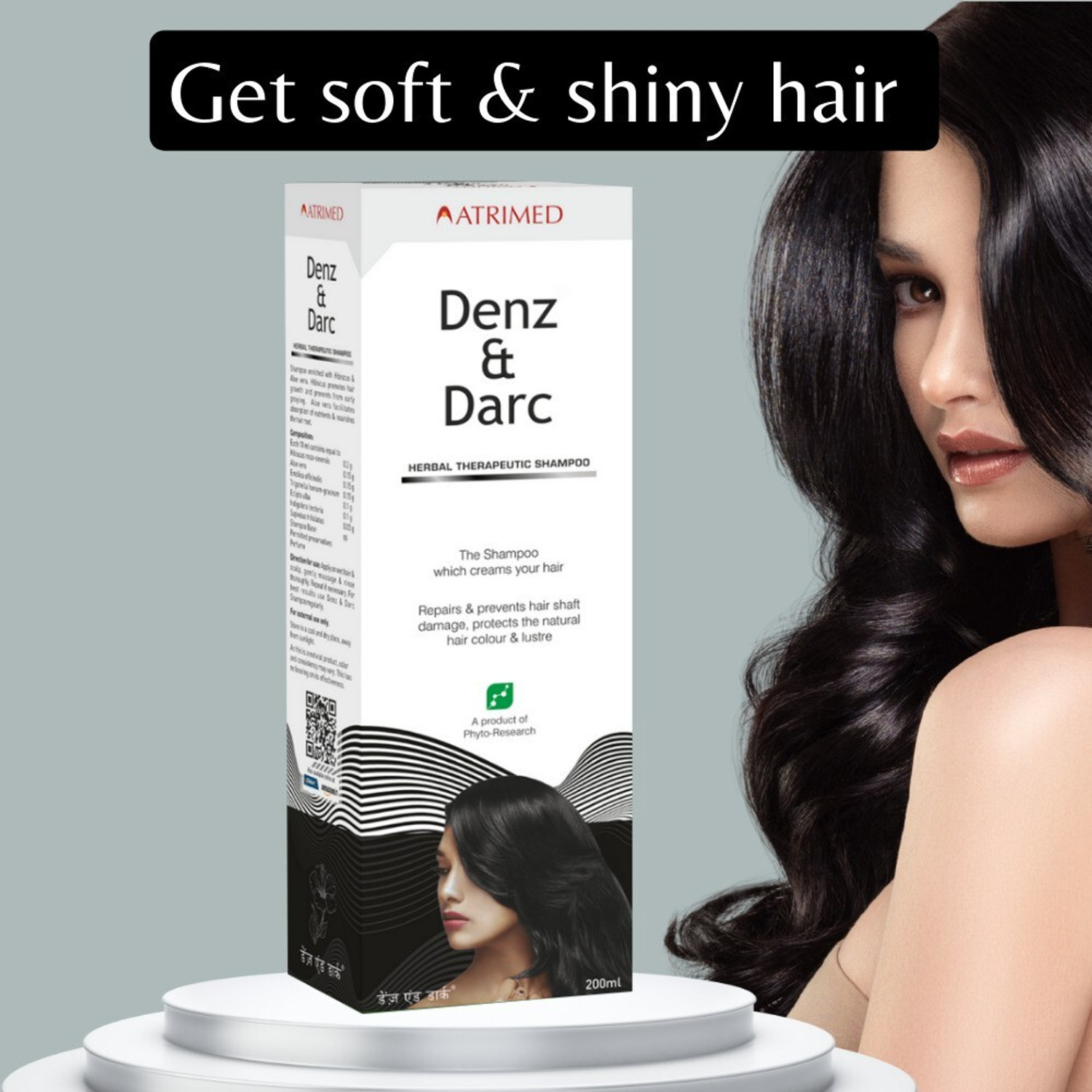 Image of Atrimed Denz & Darc Herbal Therapeutic Shampoo
