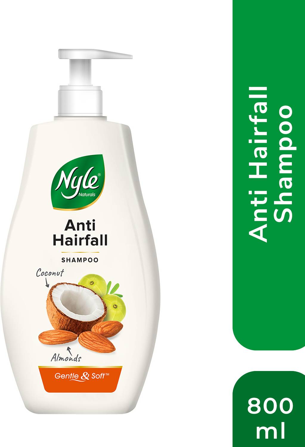 Nyle AntiHairfall Shampoo with Coconut Milk, Badam & Amla