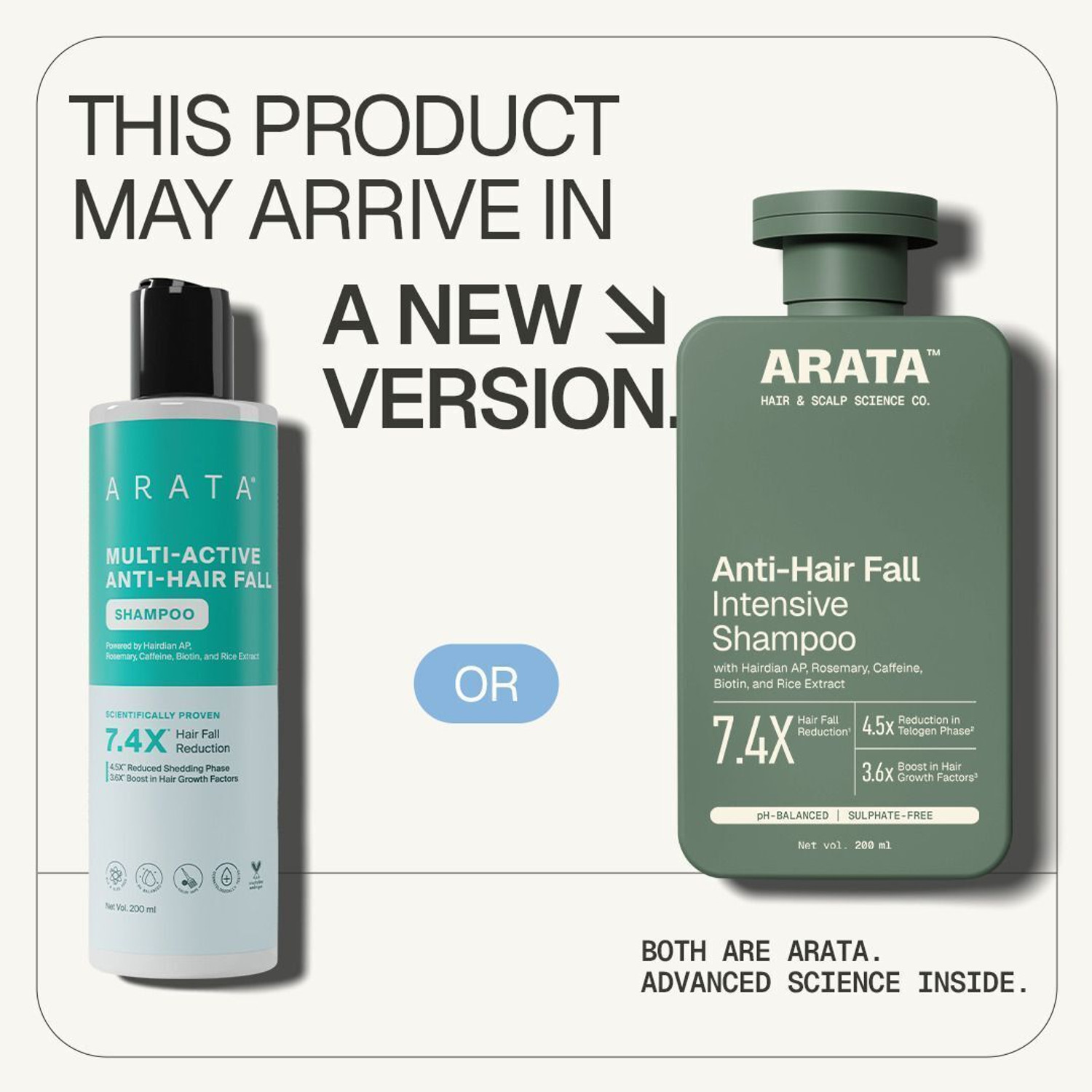 Image of ARATA Multi-Active Anti-Hair Fall Shampoo for Hair Fall Reduction | With Hairdian AP