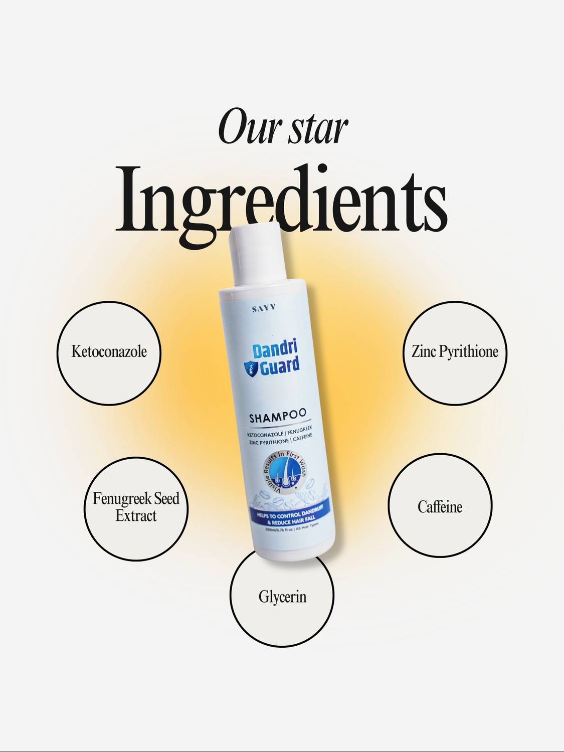 SAYY Dandri Guard Anti Dandruff Shampoo 200ml - Image 2