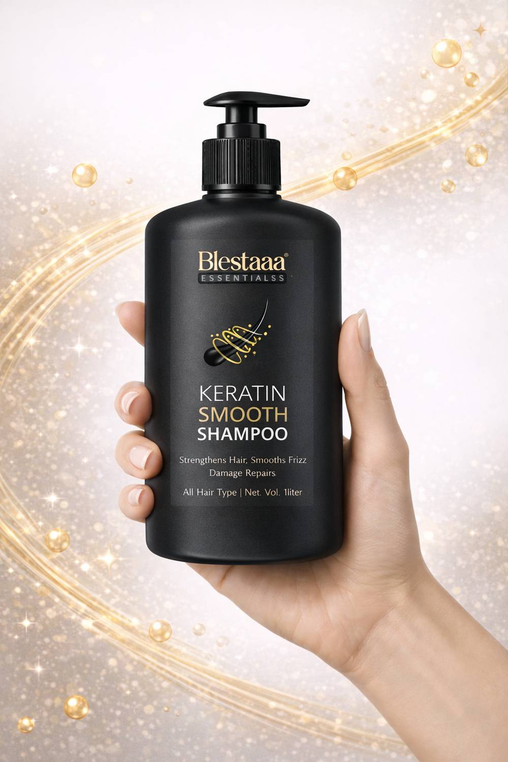 @ヘアレス blestaaa essentialss Keratin Shampoo for Smooth, Strong, and Frizz