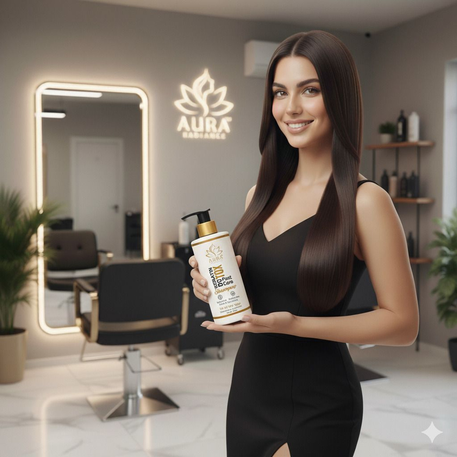 Image of Aura radiance Professional keratin botox post care hair shampoo sulphate or paraben free