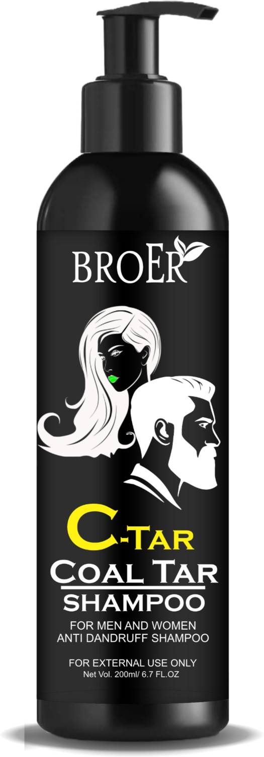 BROER C TAR Coal Tar Anti dandruff Shampoo | With salicylic acid 2% w/w scalp shampoo