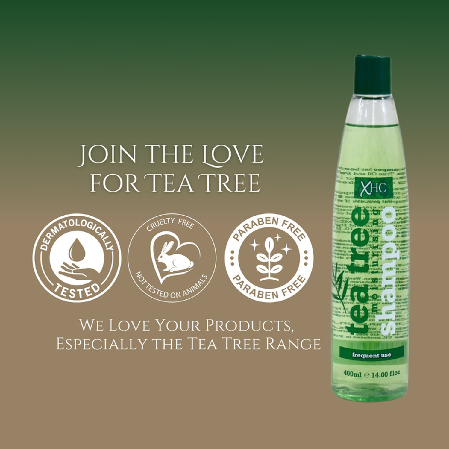 Image of XPEL Tea Tree moisturising Shampoo 400ml