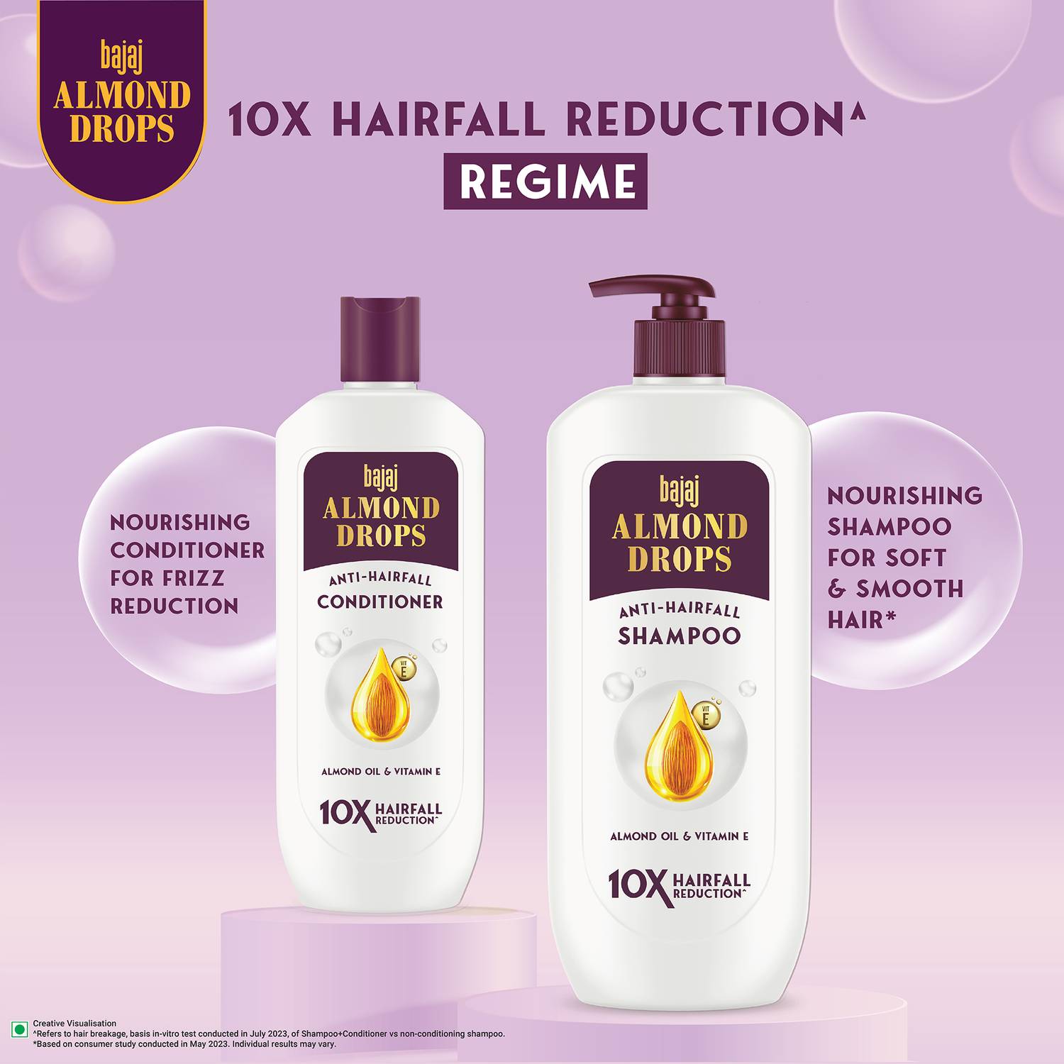 BAJAJ Almond Drops Nourishing Shampoo 340ml - Image 5
