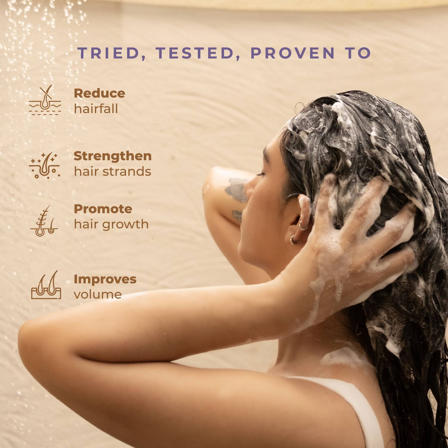 Naturali Anti Hairfall Shampoo 3x Control - Image 3