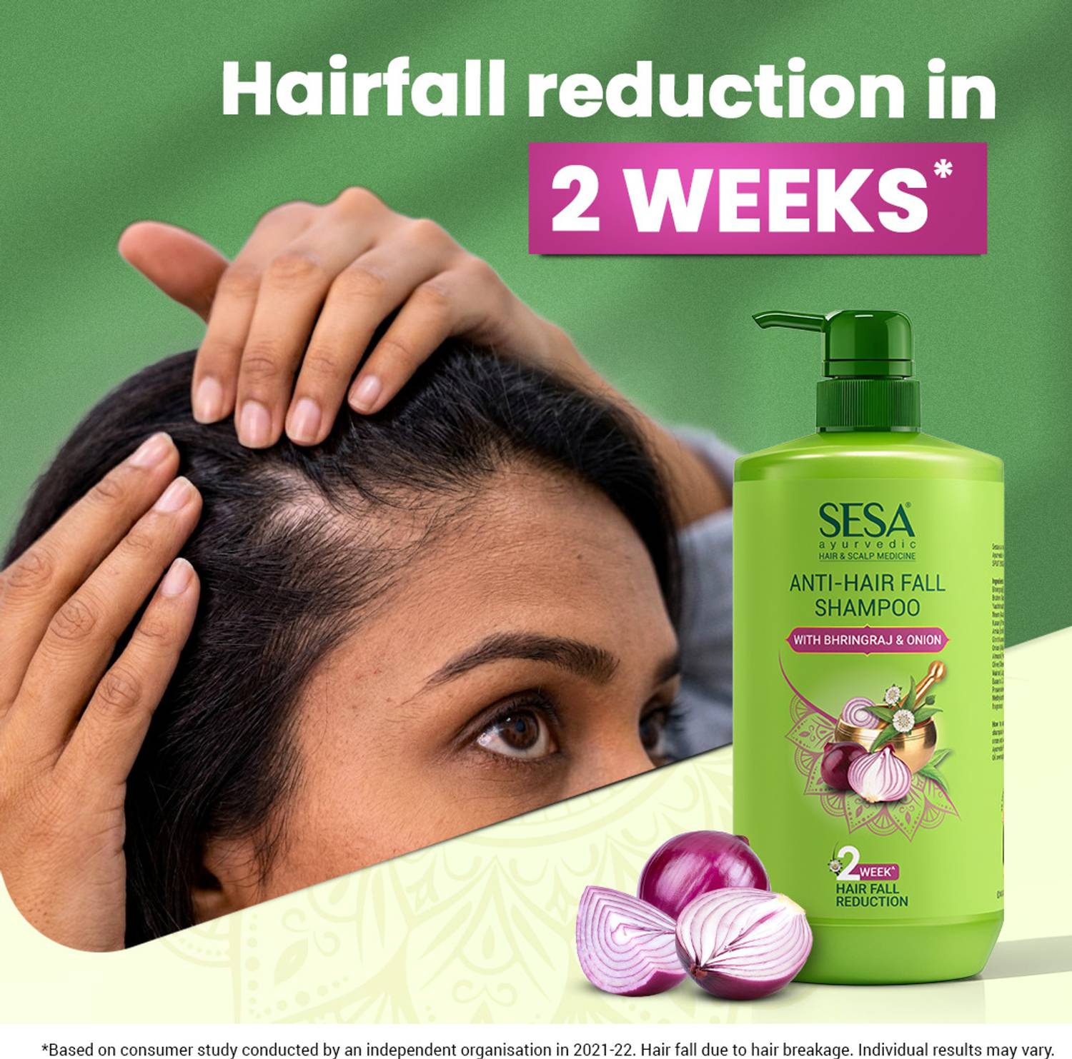 SESA Ayurvedic Anti-Hair Fall Shampoo 200ml - Image 2