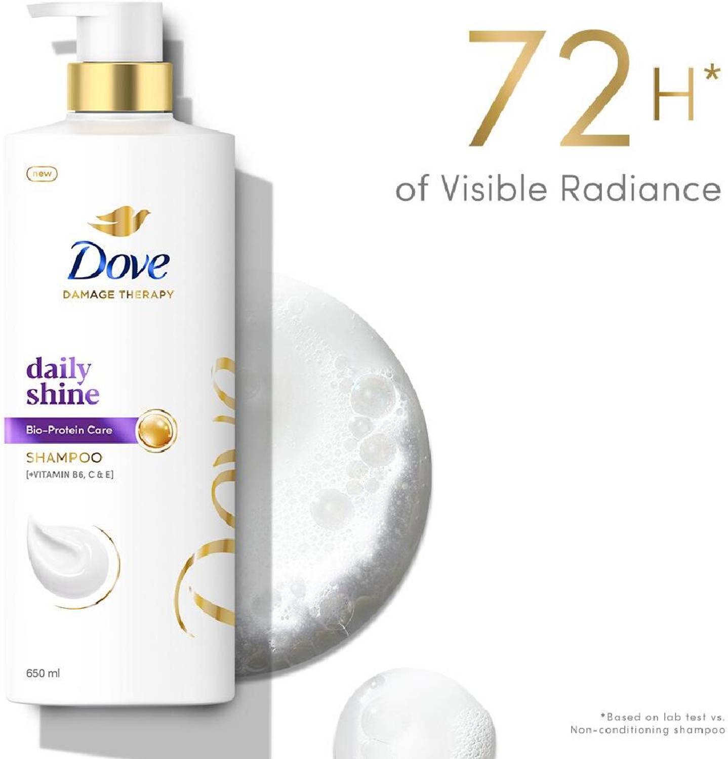 DOVE Daily Shine Shampoo 650 ml - Image 2