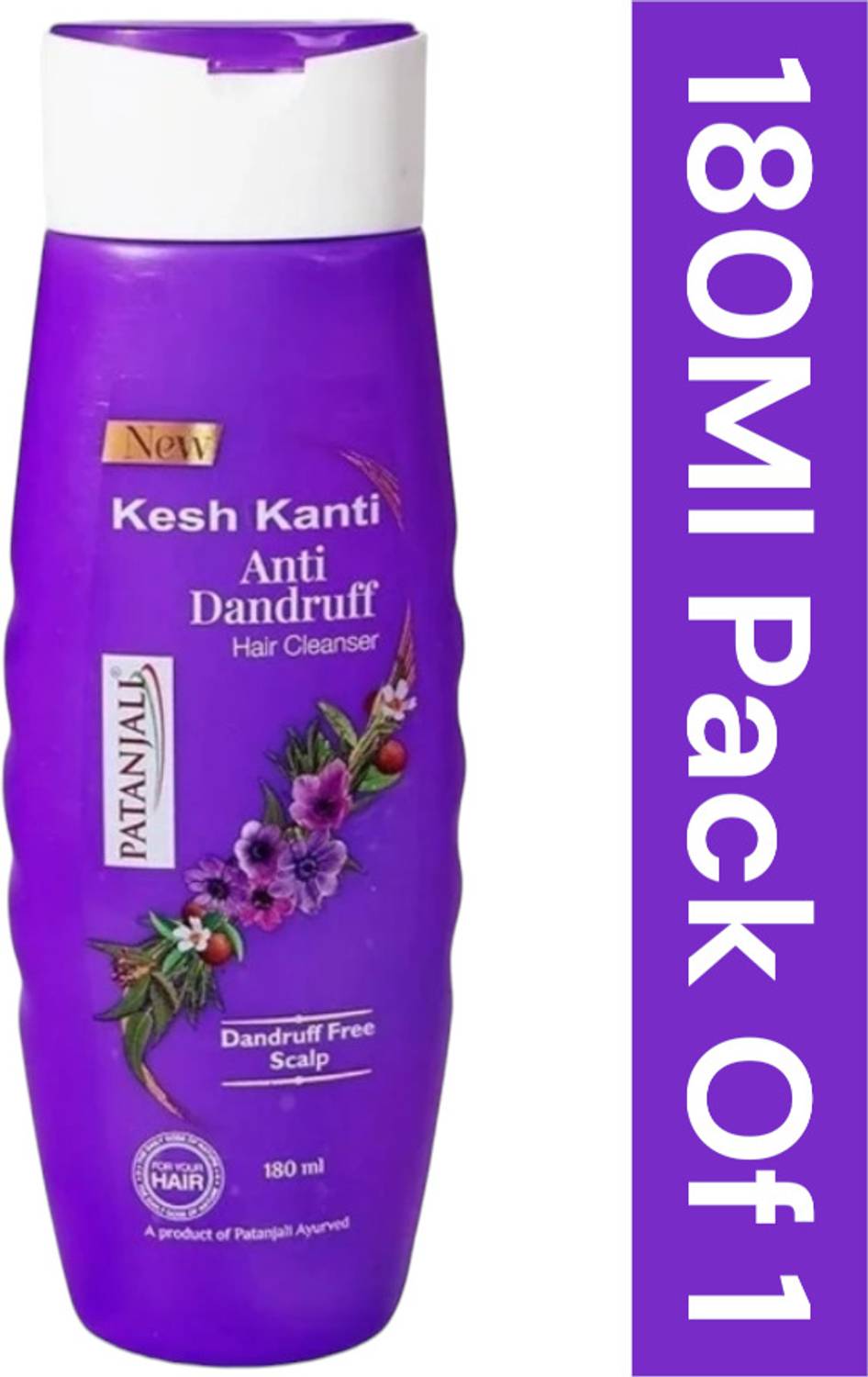 Patanjali Kesh Kanti Anti Dandruff Hair Cleanser Shampoo 180ml