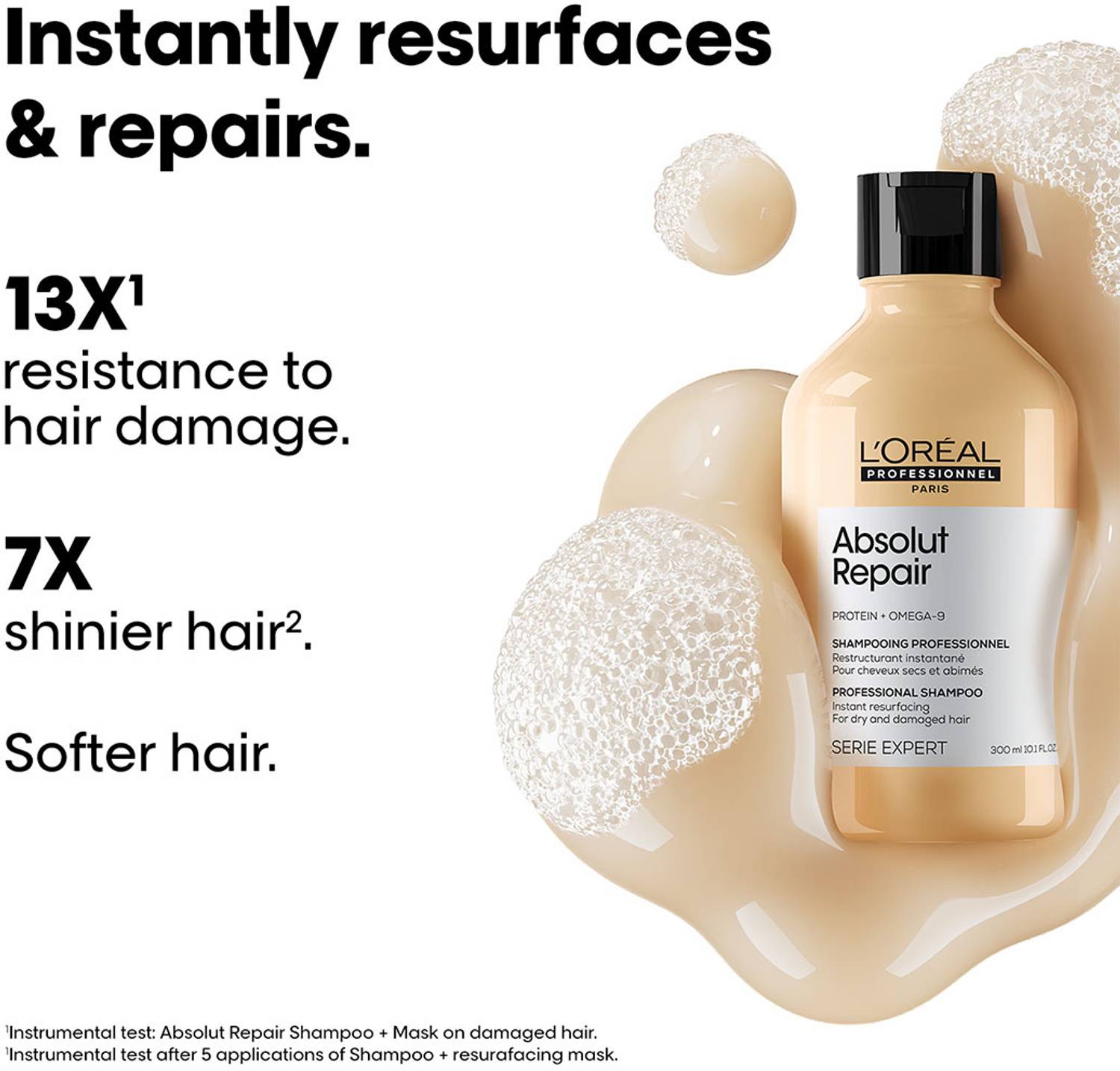 L'Oréal Professionnel Repair Shampoo for Dry & Damaged Hair 300ml - Image 2