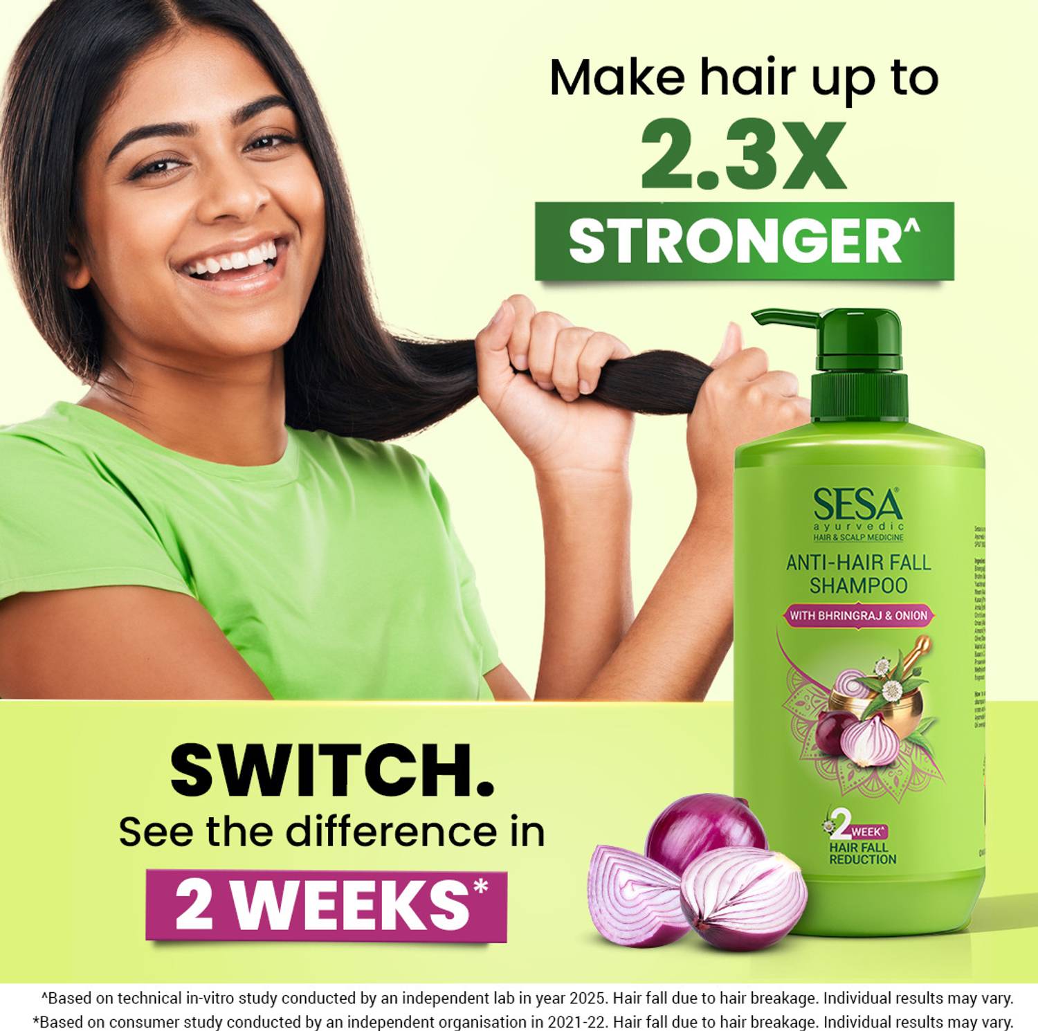 SESA Ayurvedic Anti-Hair Fall Shampoo 200ml - Image 3