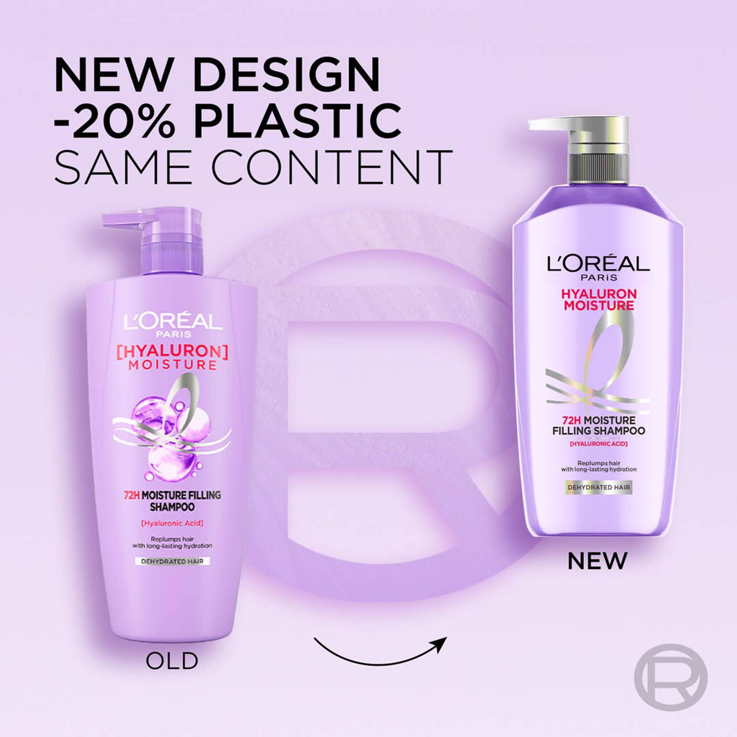 L'Oréal Paris Hyaluron Moisture 72H Shampoo 180ml - Image 2