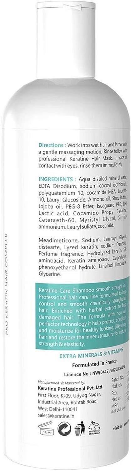 KERATINE PROFESSIONAL Smoothing Sulphate Free Shampoo 500 ml - Image 2