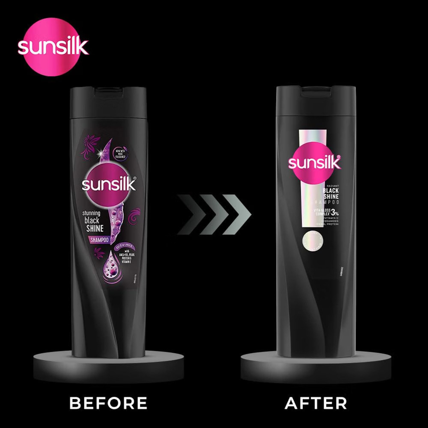 Image of SUNSILK Radiant Glass Shine With Black Shine