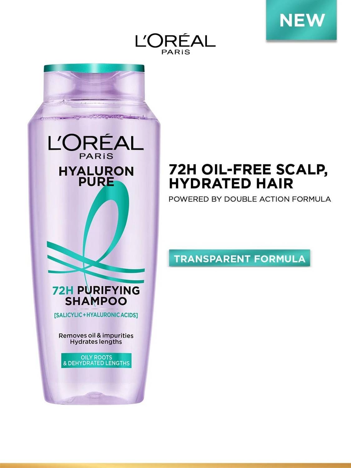 L'Oréal Hyaluron Pure 72H Purifying Shampoo 200ml
