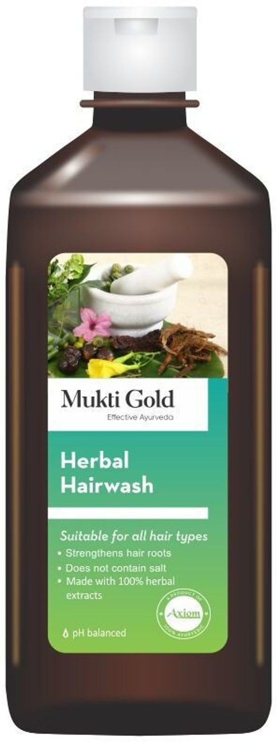 Image of AXIOM Mukti Gold Hair Wash,For Strong, Shine hair�