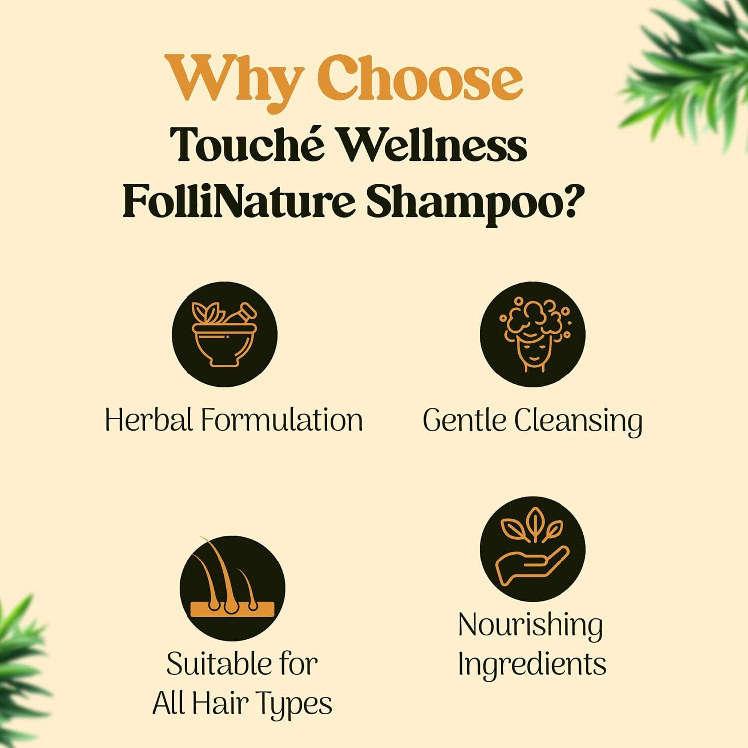 Image of Follinature Plant Based Daily Use Shampoo | Gentle & Mild Cleansing |