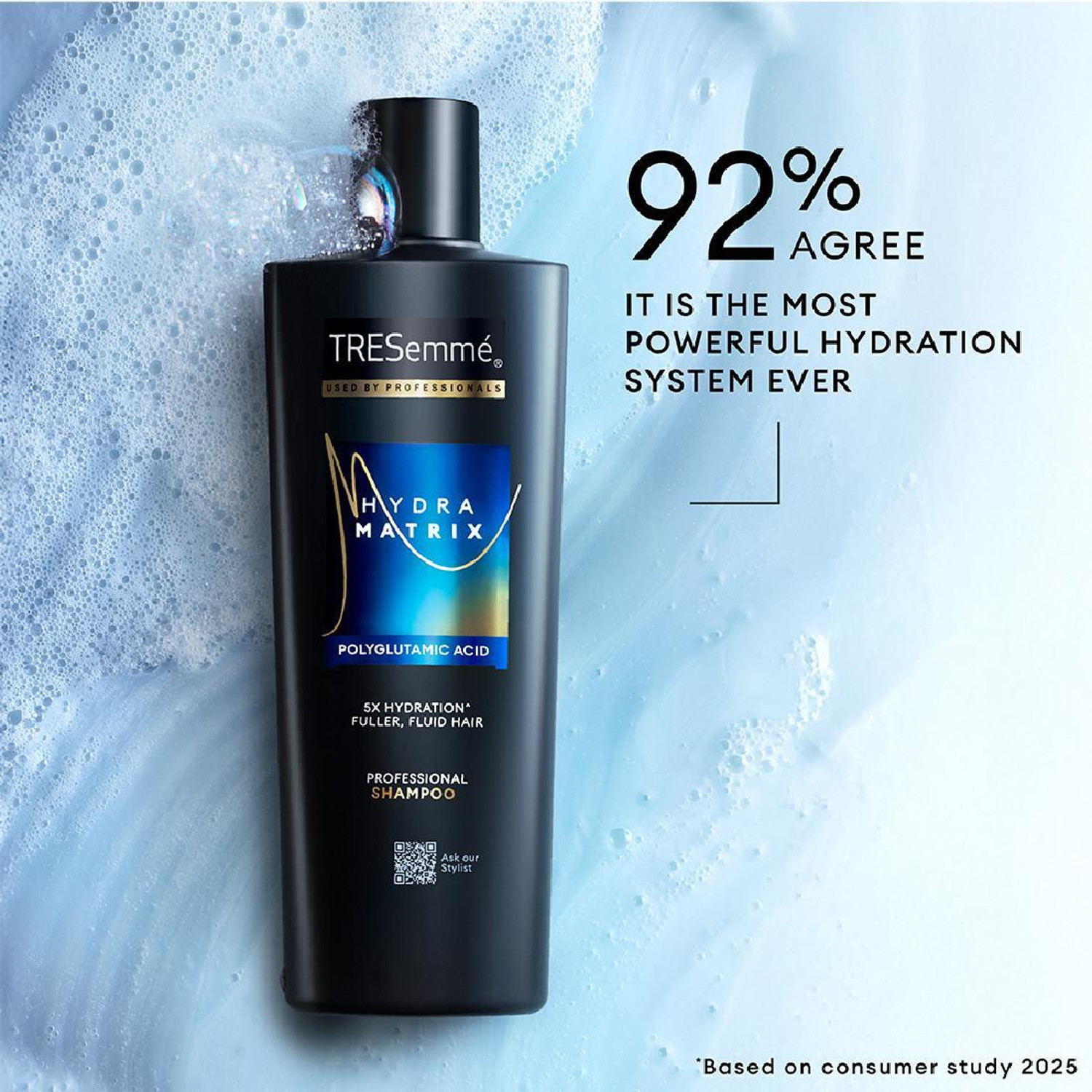 Image of TRESemme Hydra Matrix Shampoo | Polyglutamic Acid for 100H of Hydrated, Paraben Free