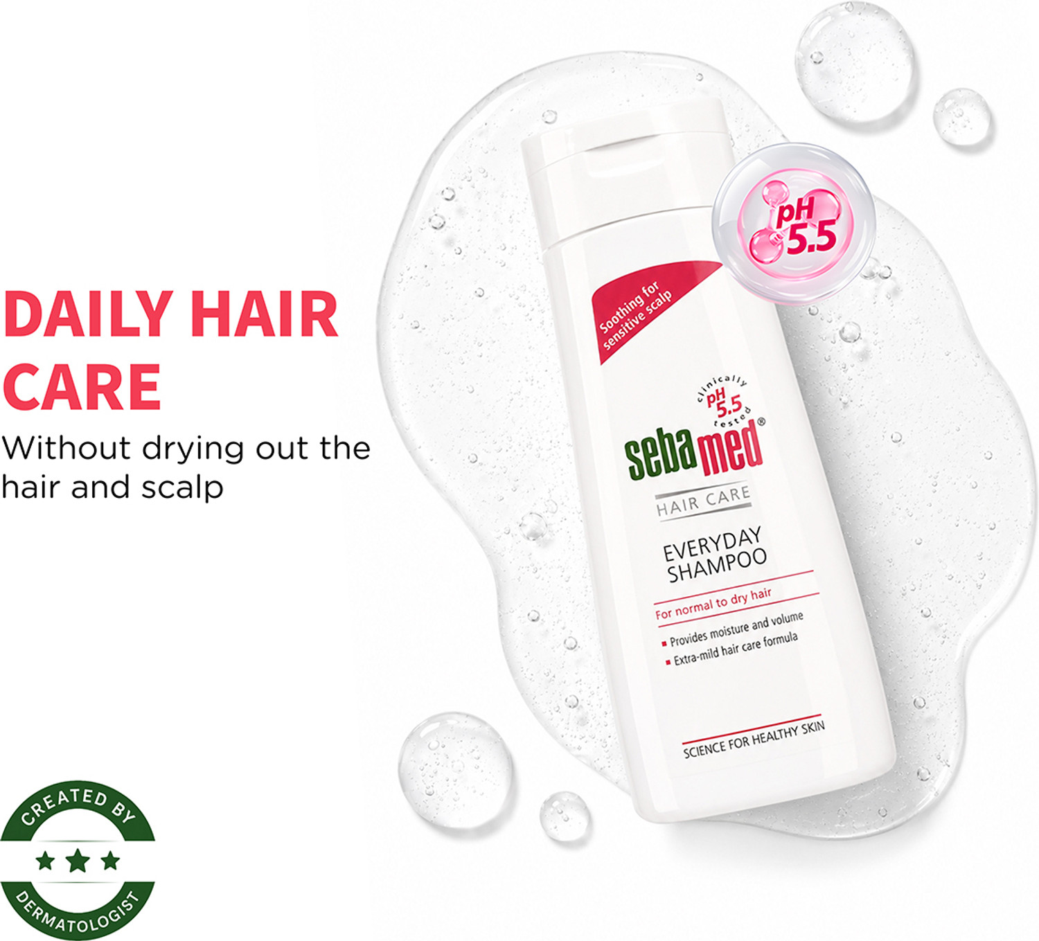 Image of Sebamed Everyday Shampoo |pH 5.5|Soothing for sensitive scalp |