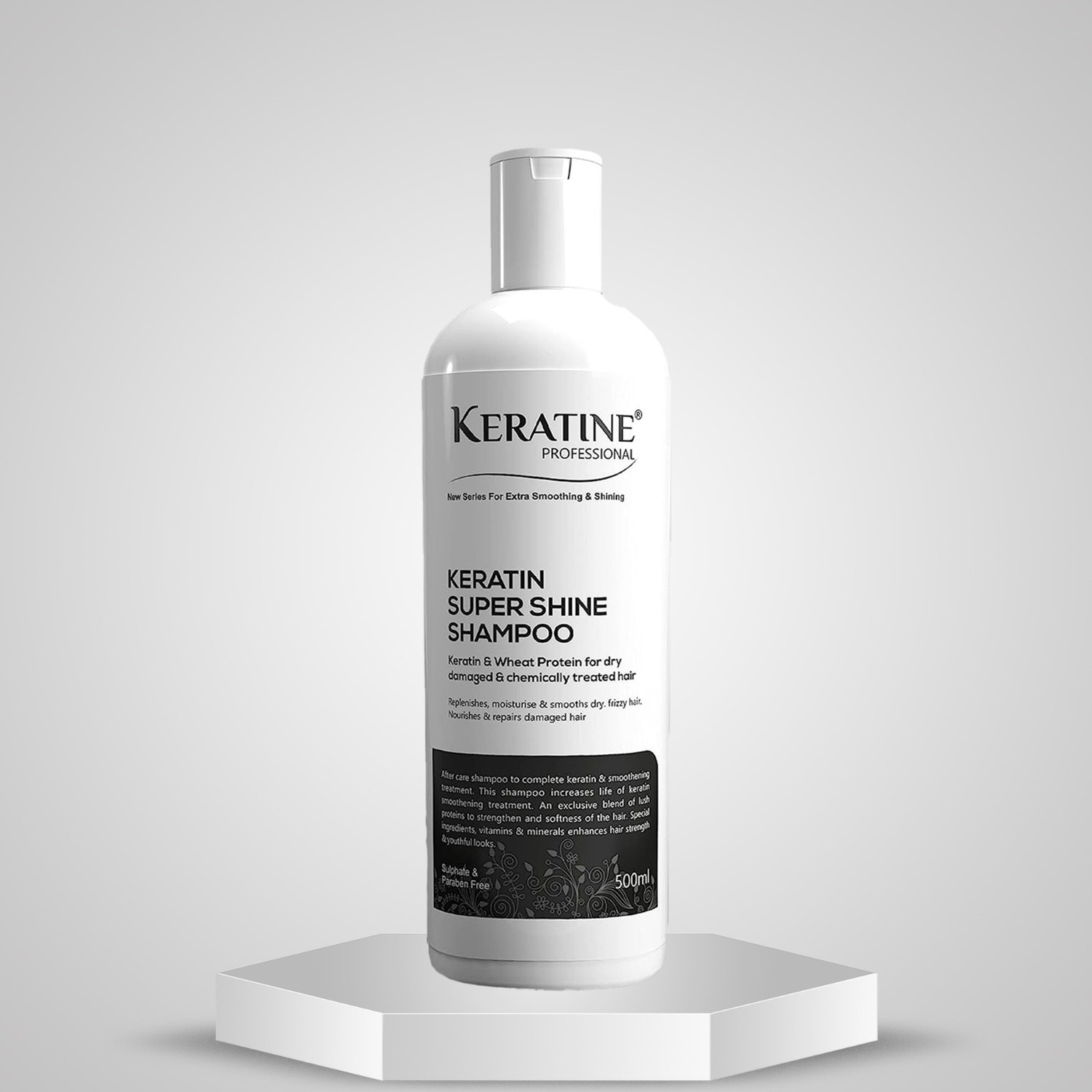 Image of KERATINE PROFESSIONAL Keratin Super Shine Shampoo and Mask 500ml Each