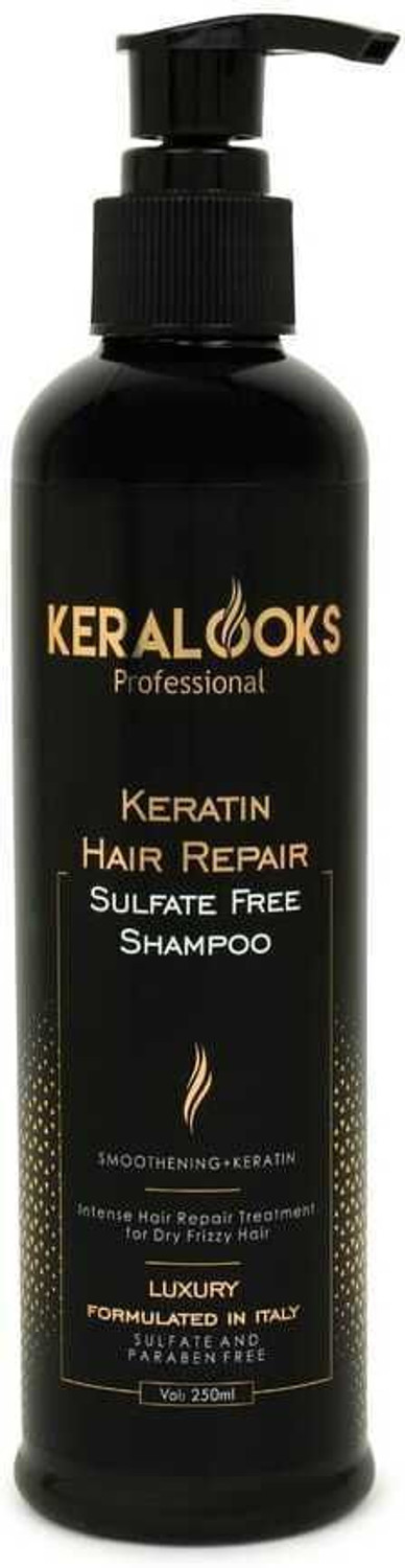 Image of keralooks professional keratin sulphate free shampoo for dry and frizzy hair