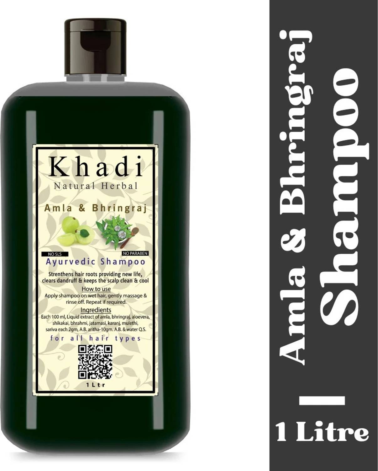 khadi natural herbal Amla and Bhringraj Shampoo 1 Litre - Price in