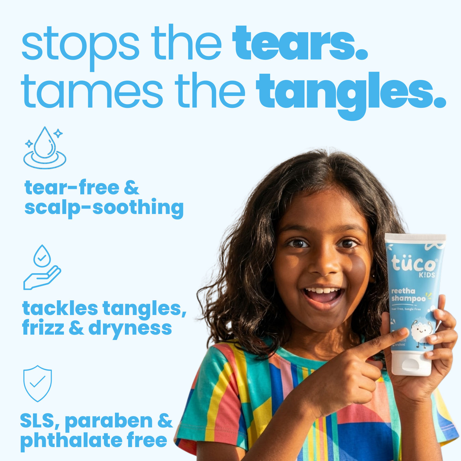 Image of TuCo Kids Mild Shampoo with Soapnut and Hibiscus Tear Free Hypoallergenic
