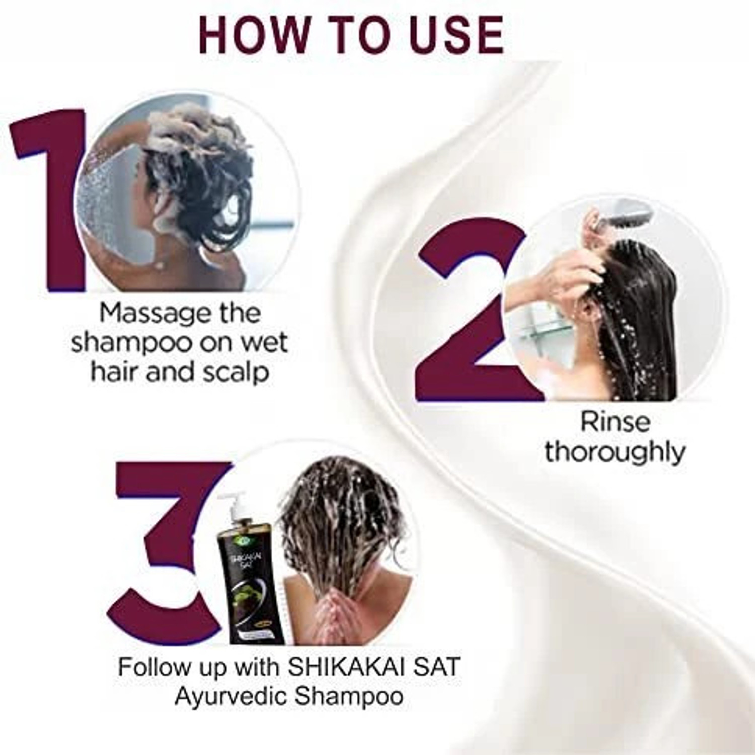 Image of MEGHDOOT Herbal Shikakai Shampoo for Healthy Hair & Scalp