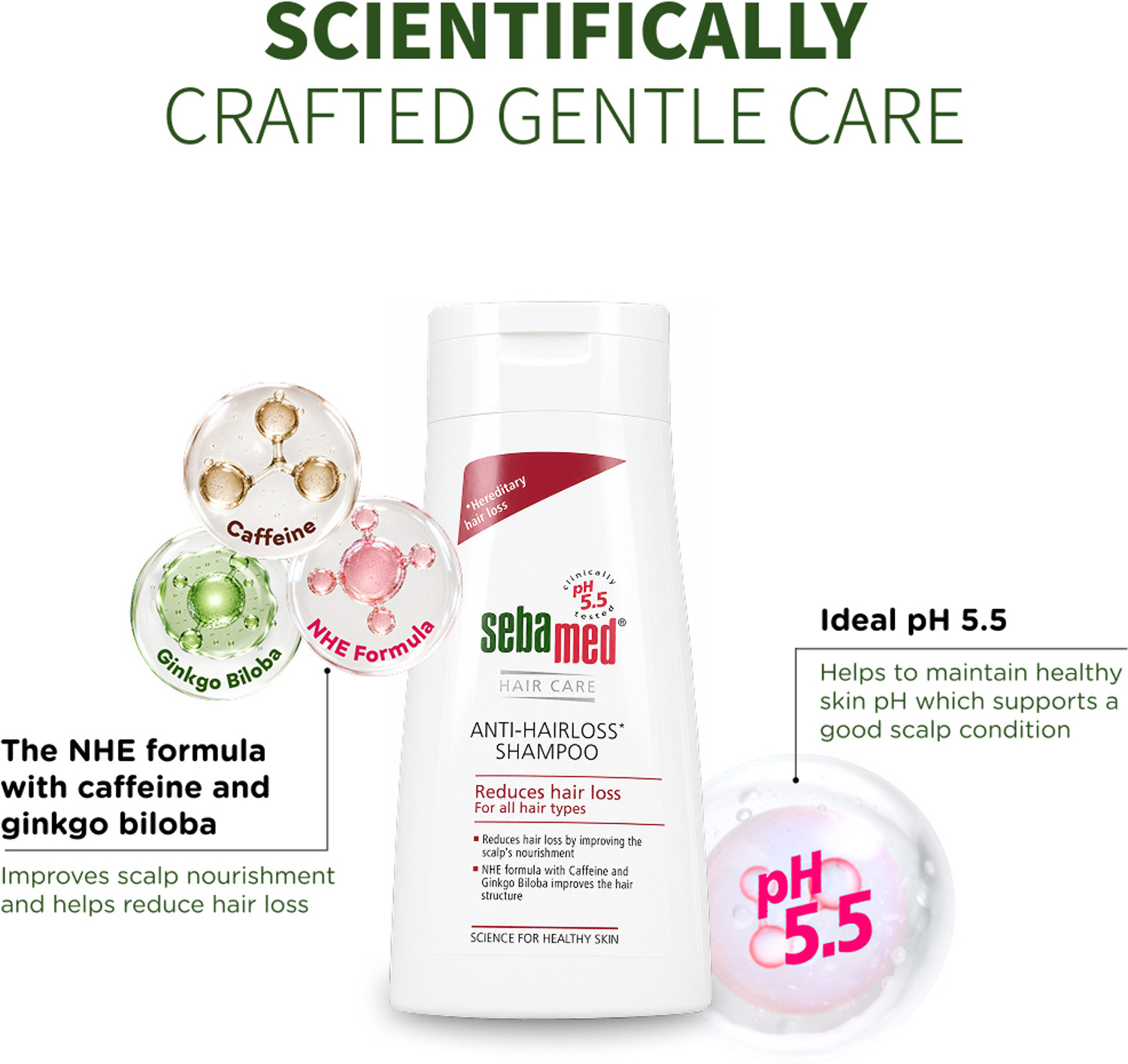 Image of Sebamed Anti- Hairloss ShampoopH 5.5 Reduces Hair Loss