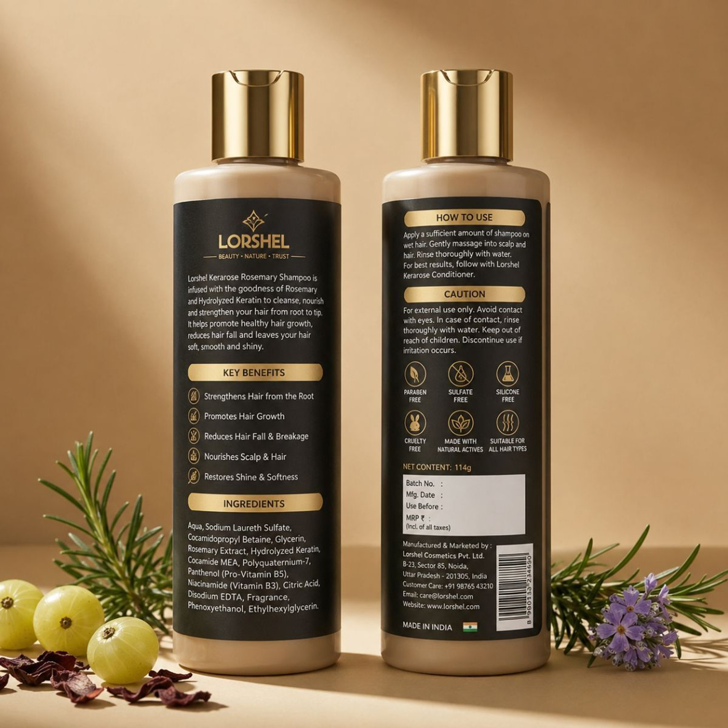 Image of RIDOY natural rosemary shampoo | Daily Hair Care Essential Cleansing Edition -