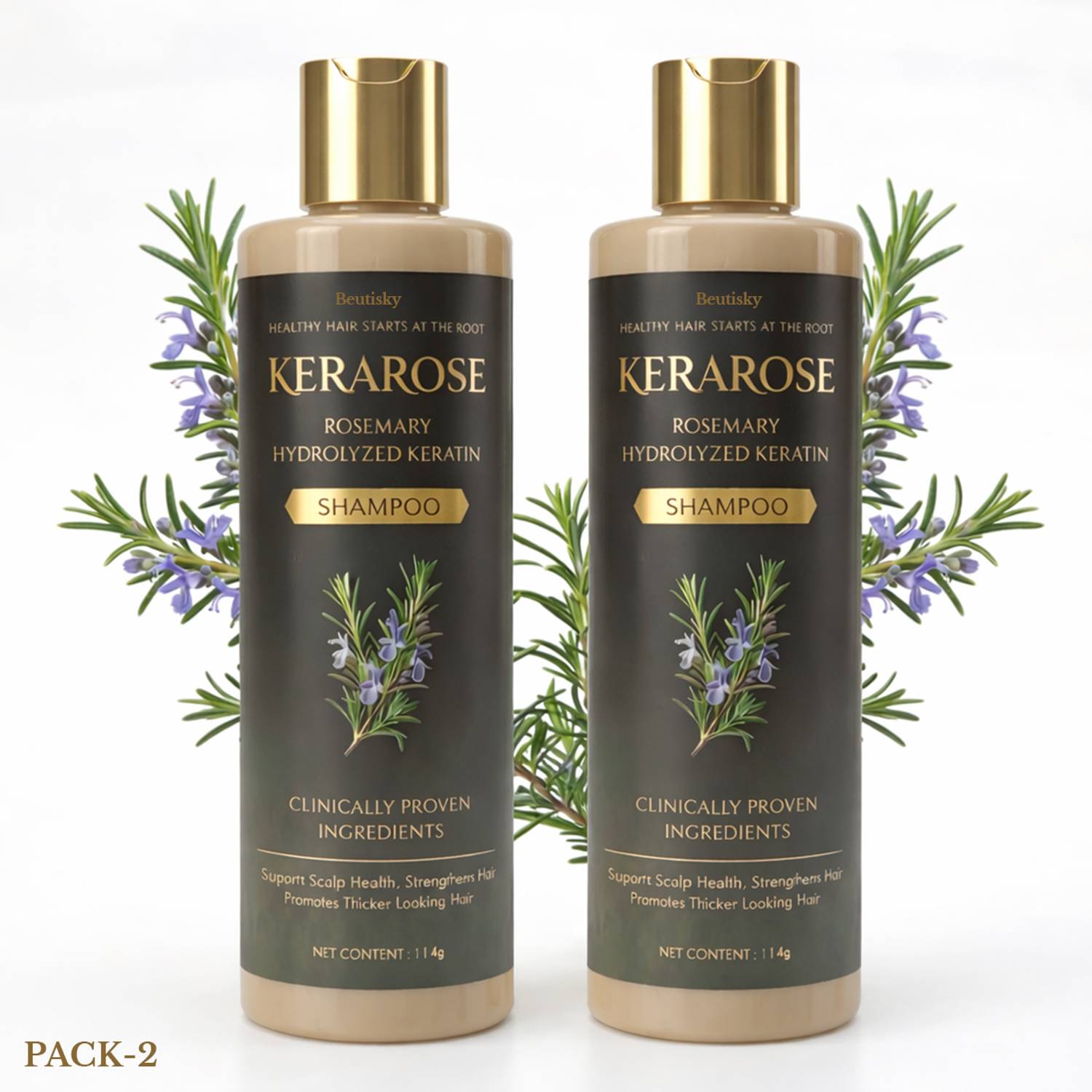 BEUTISKY Herbal Rosemary Extract Shampoo for Hair Growth and Deep Scalp Nourishment