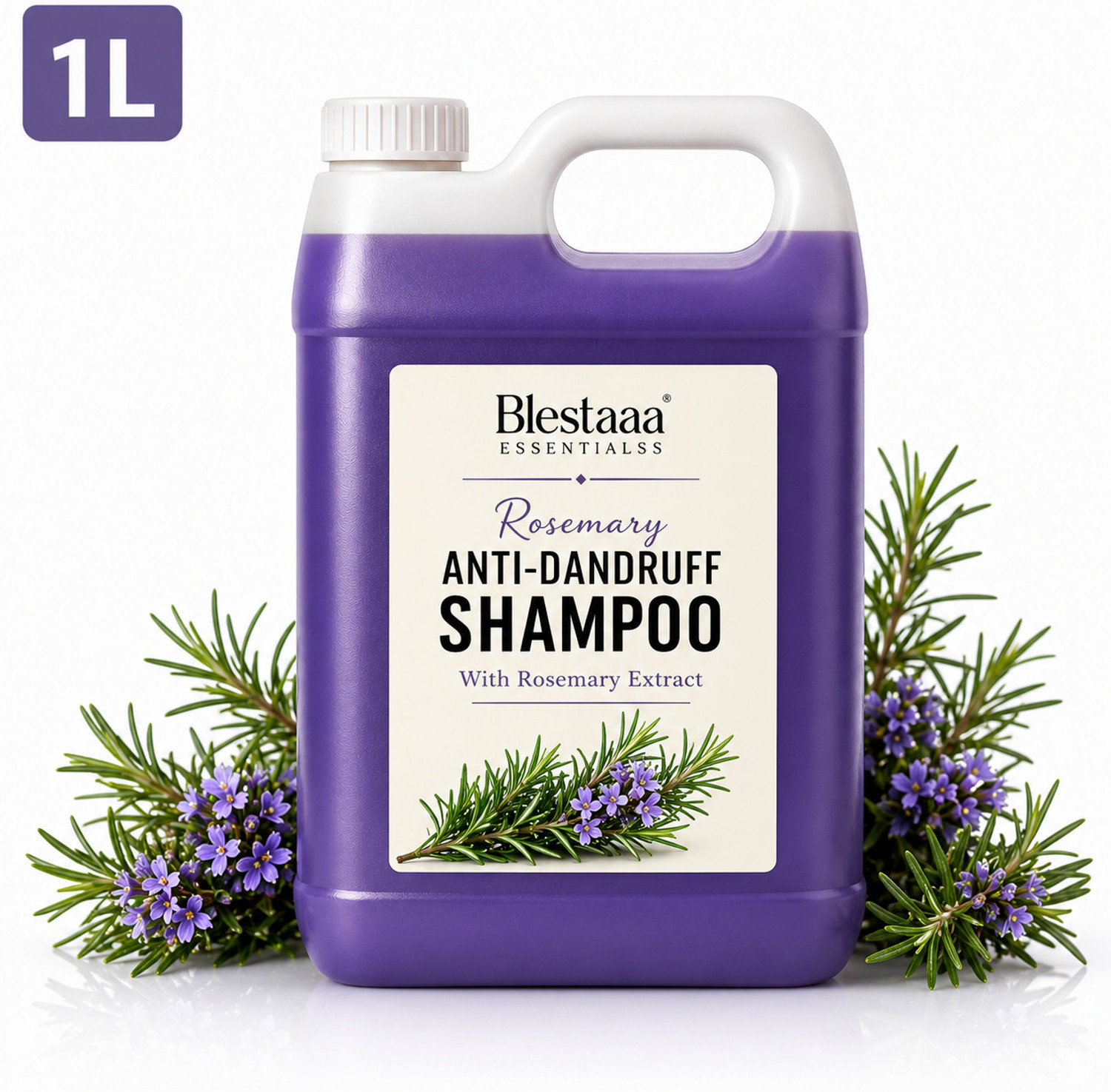 Image of blestaaa essentialss Rosemary Advanced Anti Hair Fall Shampoo for Reducing Hair Loss & Breakage.