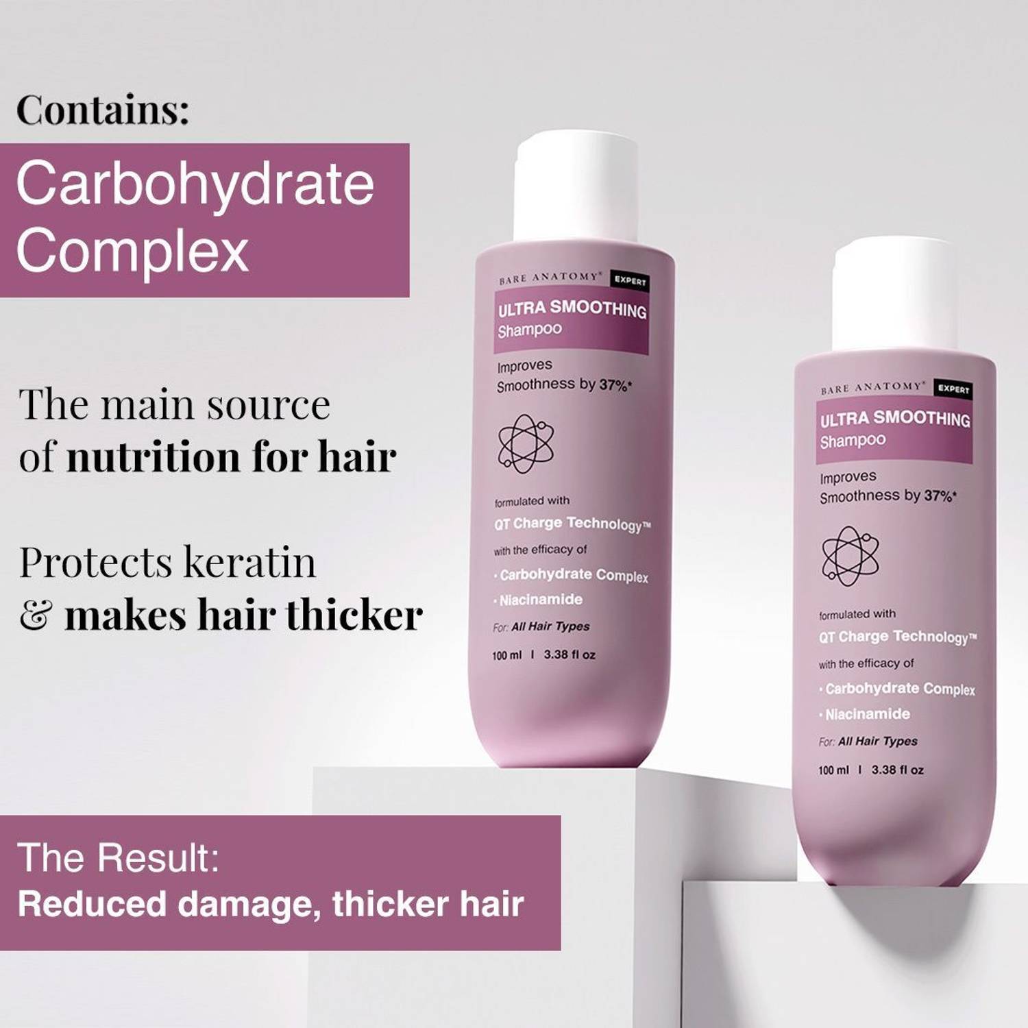 BARE Ultra Smoothing Shampoo for Dry & Frizzy Hair - Image 4