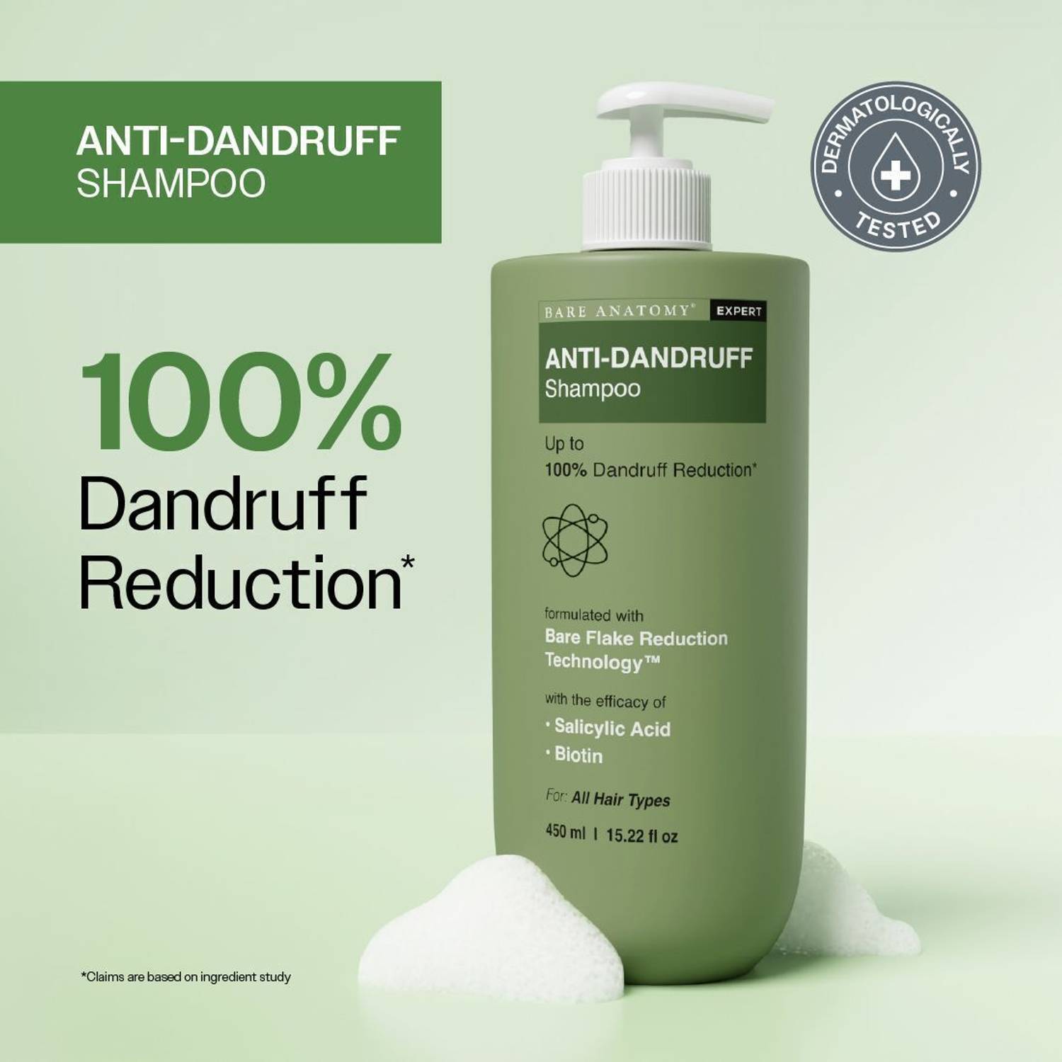 BARE ANATOMY Anti-Dandruff Shampoo 250 ml - Image 1