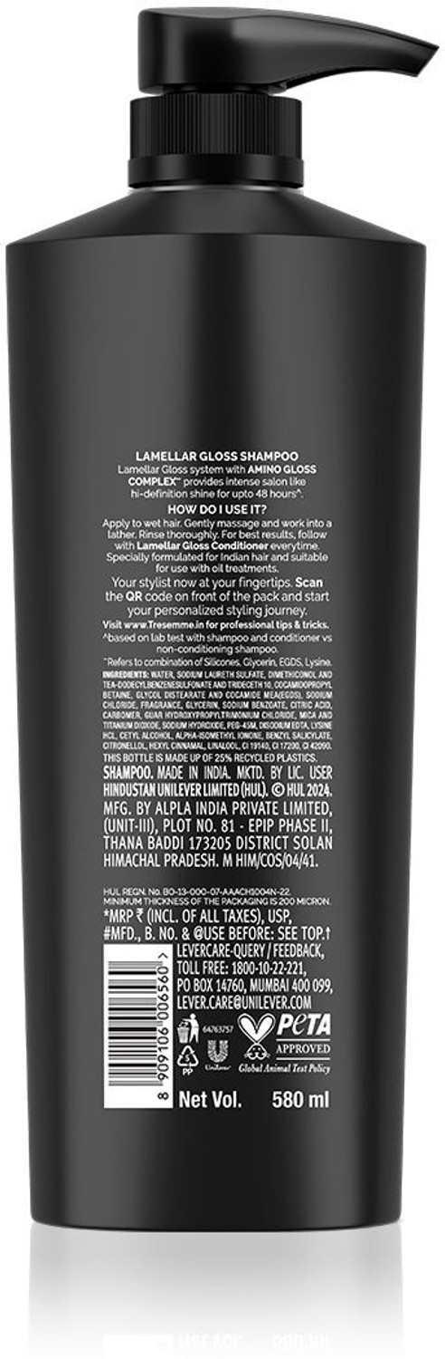 Image of TRESemme Lamellar Gloss Shampoo (580 ml)