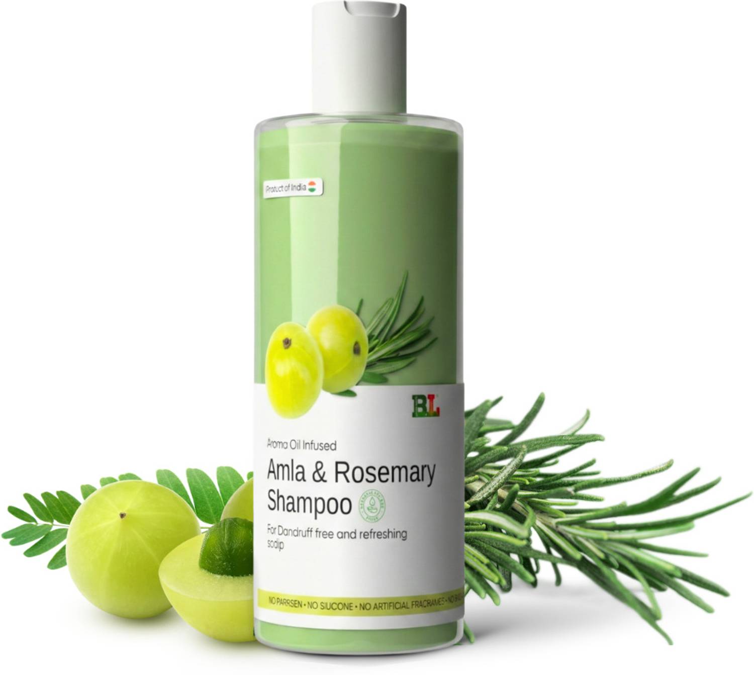 Botanical Luxuriate Natural Amla & Rosemary Anti-Dandruff Shampoo – No Parabens