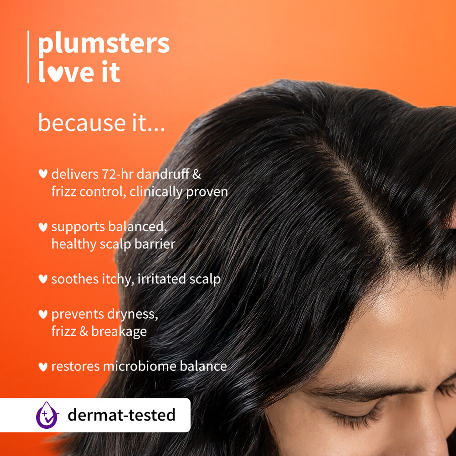 Image of Plum Anti-Dandruff Shampoo with Volcanic Minerals & 0.5% Salicylic Acid