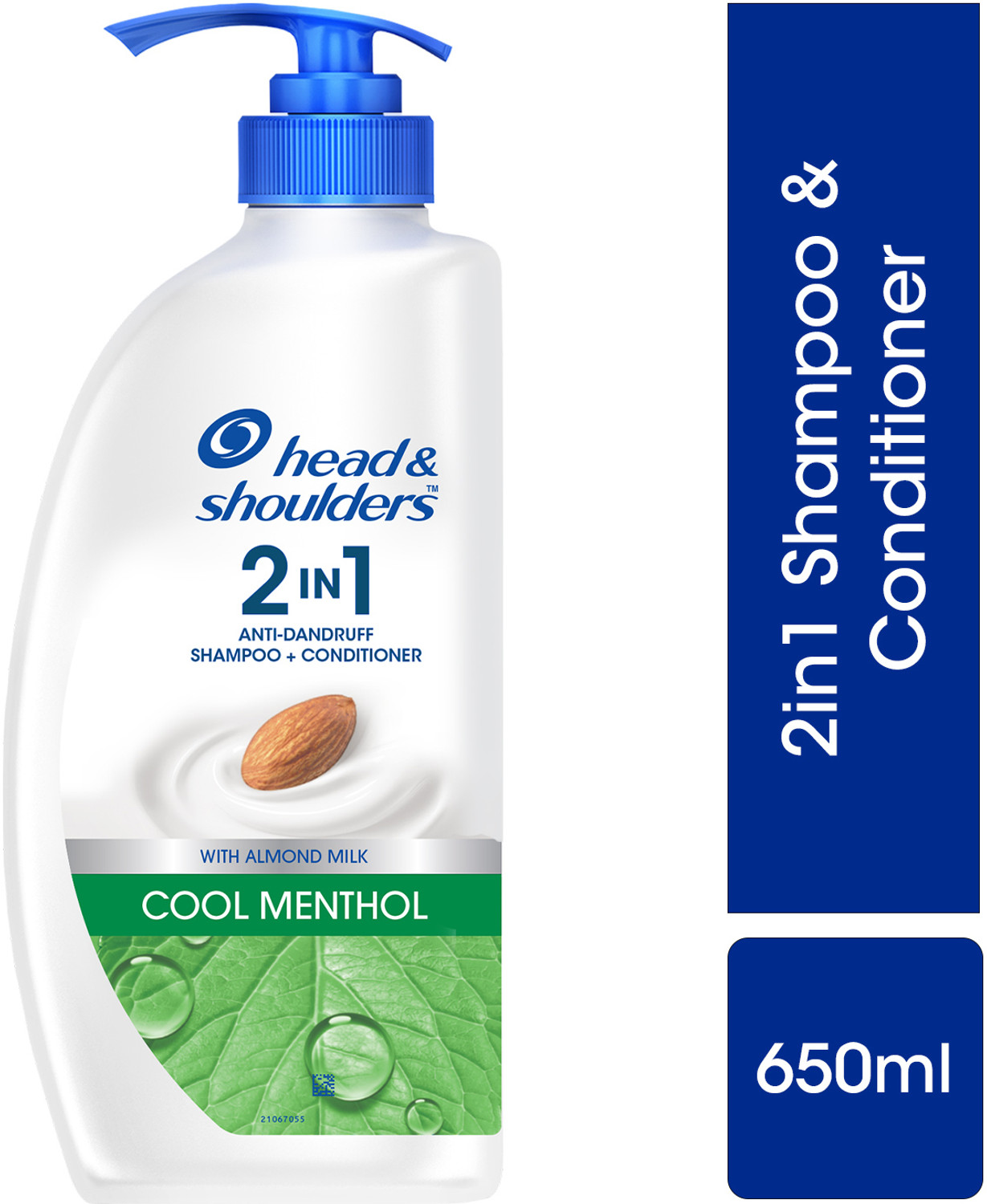 Image of HEAD & SHOULDERS Cool Menthol 2-in-1 Anti-Dandruff Shampoo + Conditioner for All-Hair Types (650 ml)