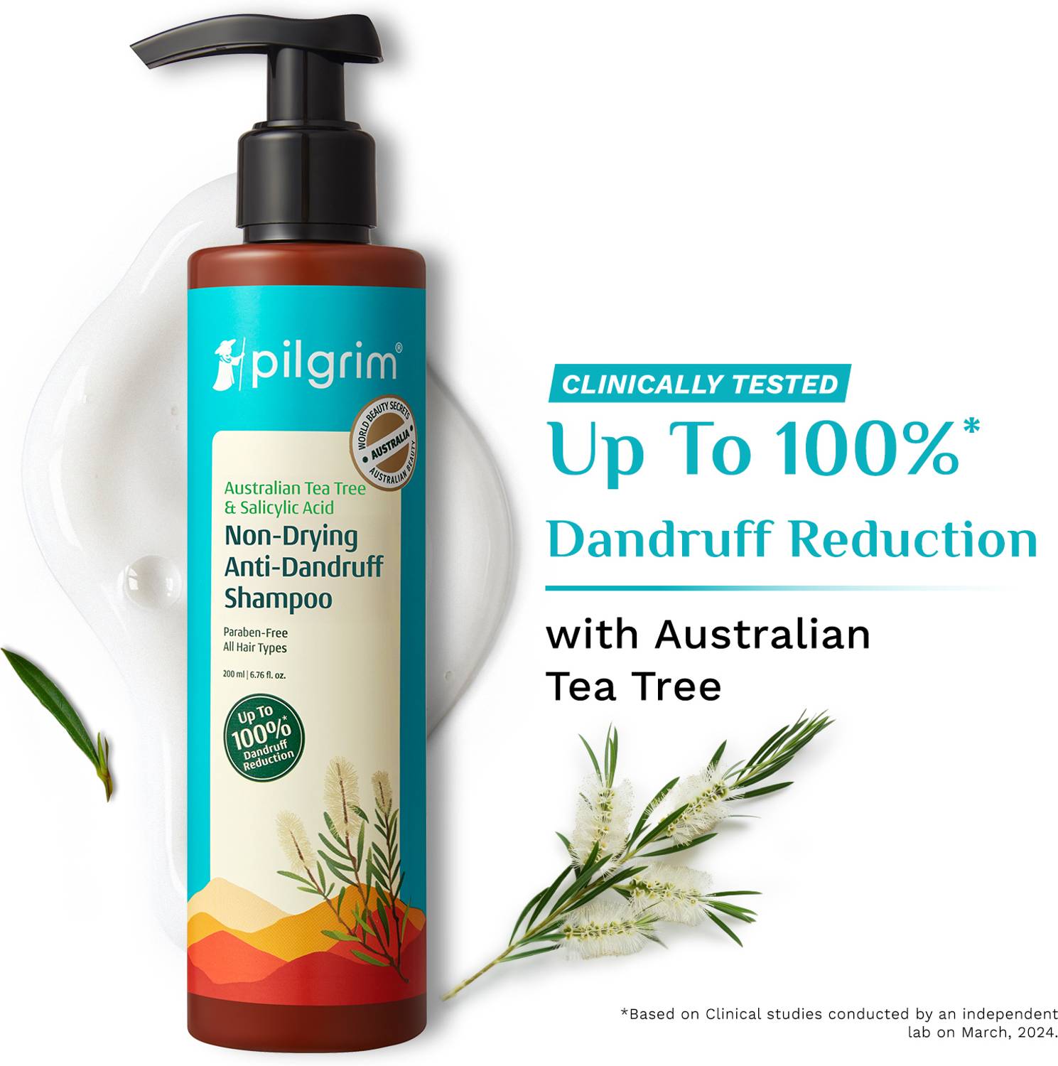 Pilgrim Australian Tea Tree Dandruff Shampoo