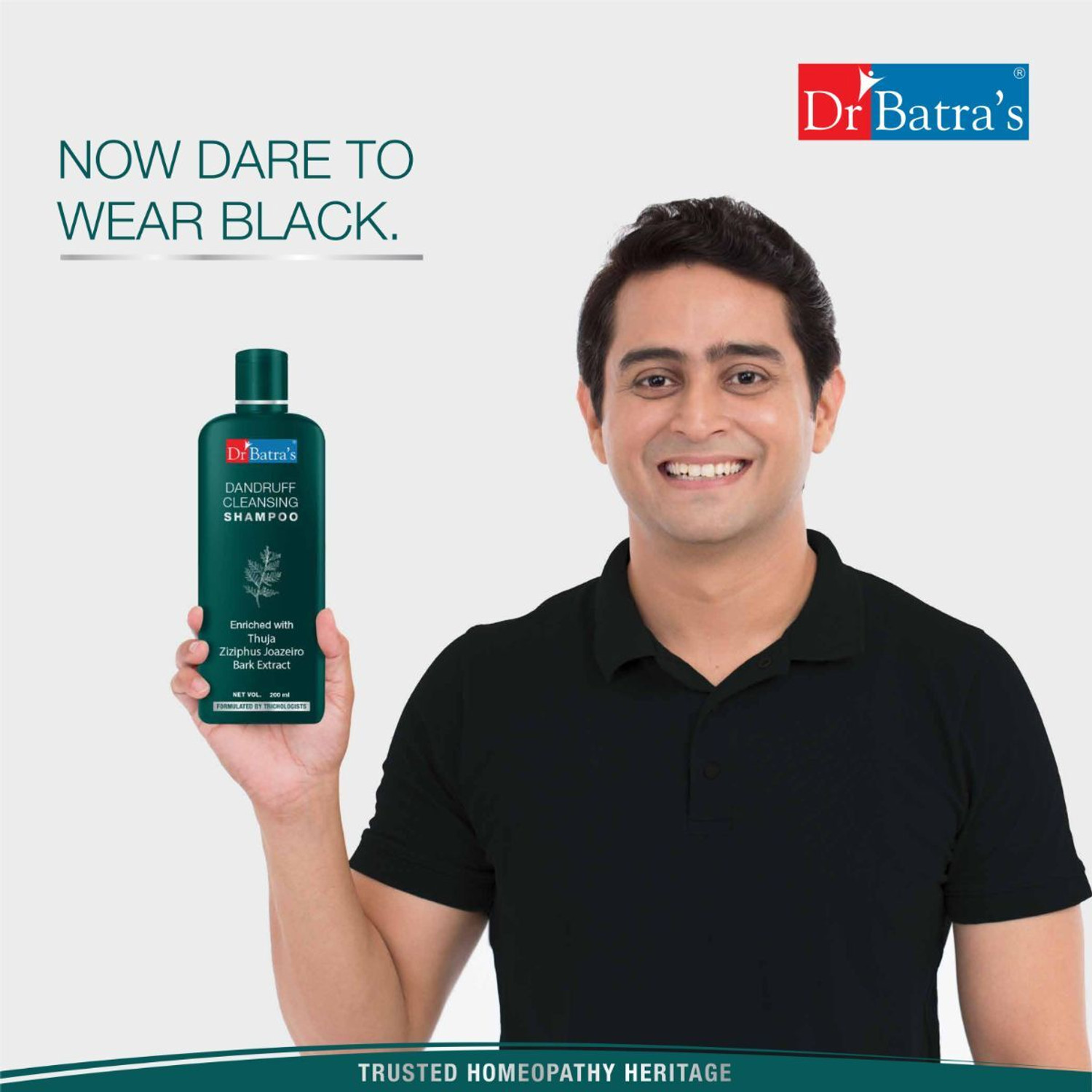 Image of Dr Batra's Dandruff Cleansing Shampoo with Thuja Extract - Flake-Free Healthy Hair Care