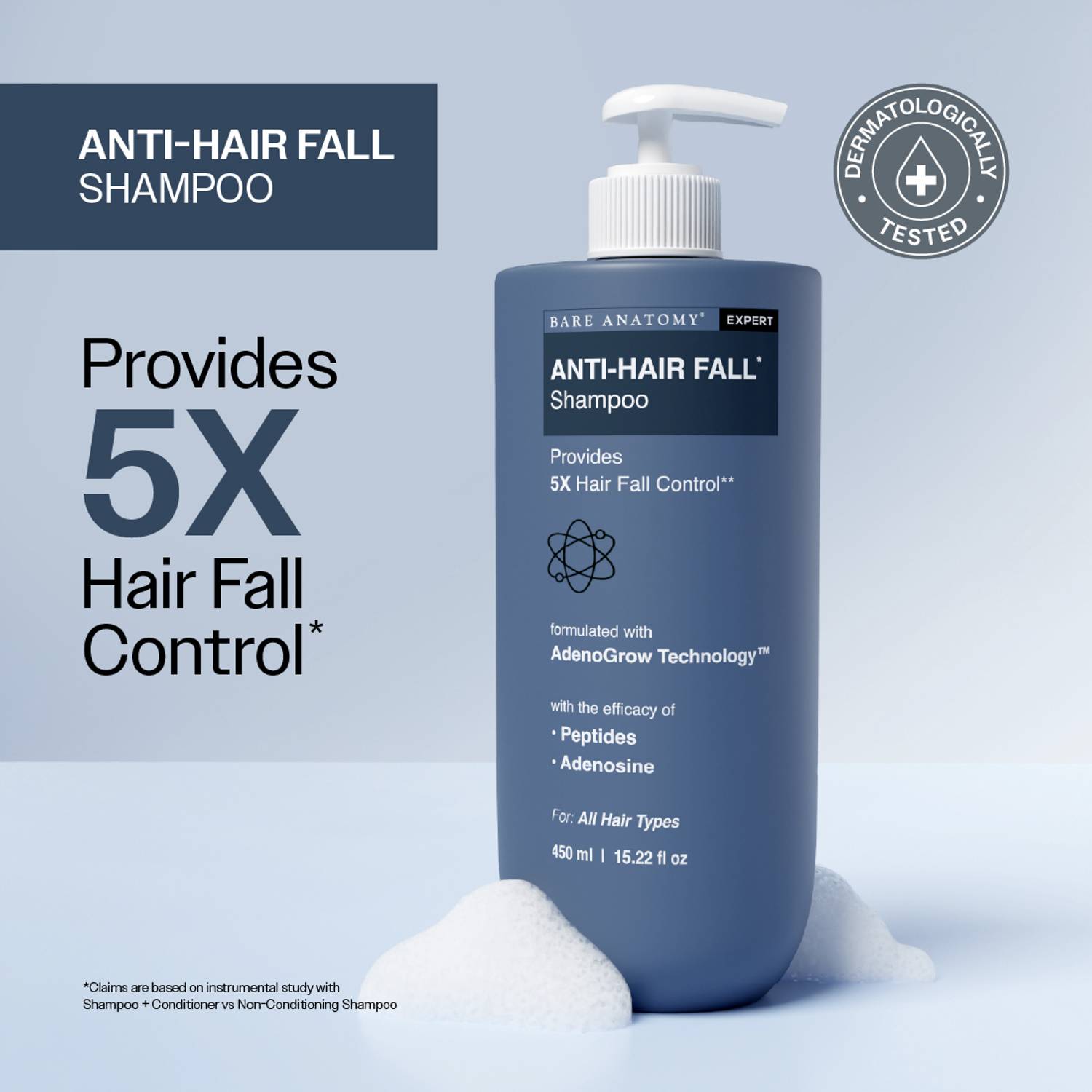 BARE ANATOMY Anti Hair Fall Shampoo 250ml - Image 1