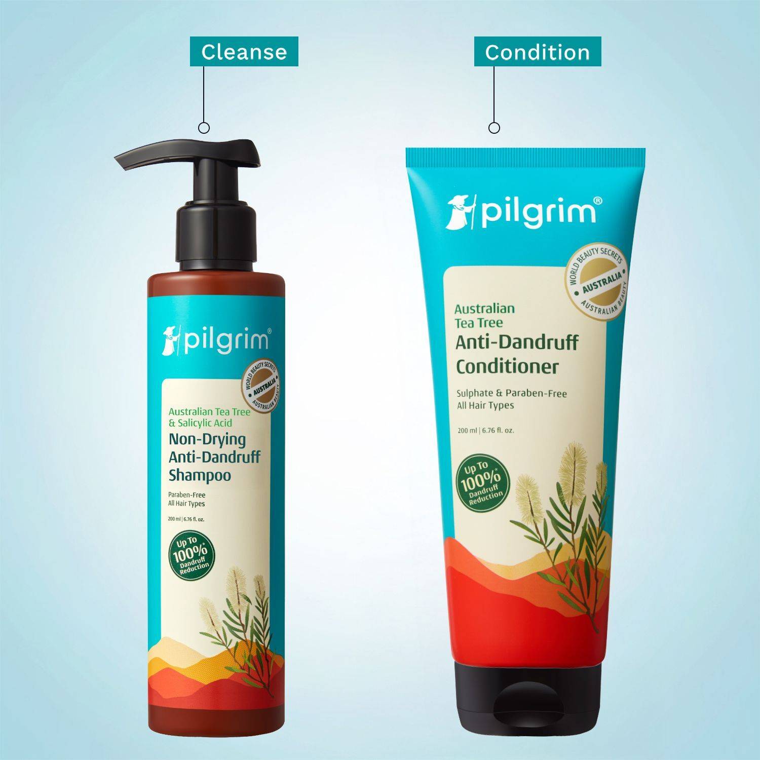 Pilgrim Australian Tea Tree Anti-Dandruff Shampoo and Conditioner - Image 5
