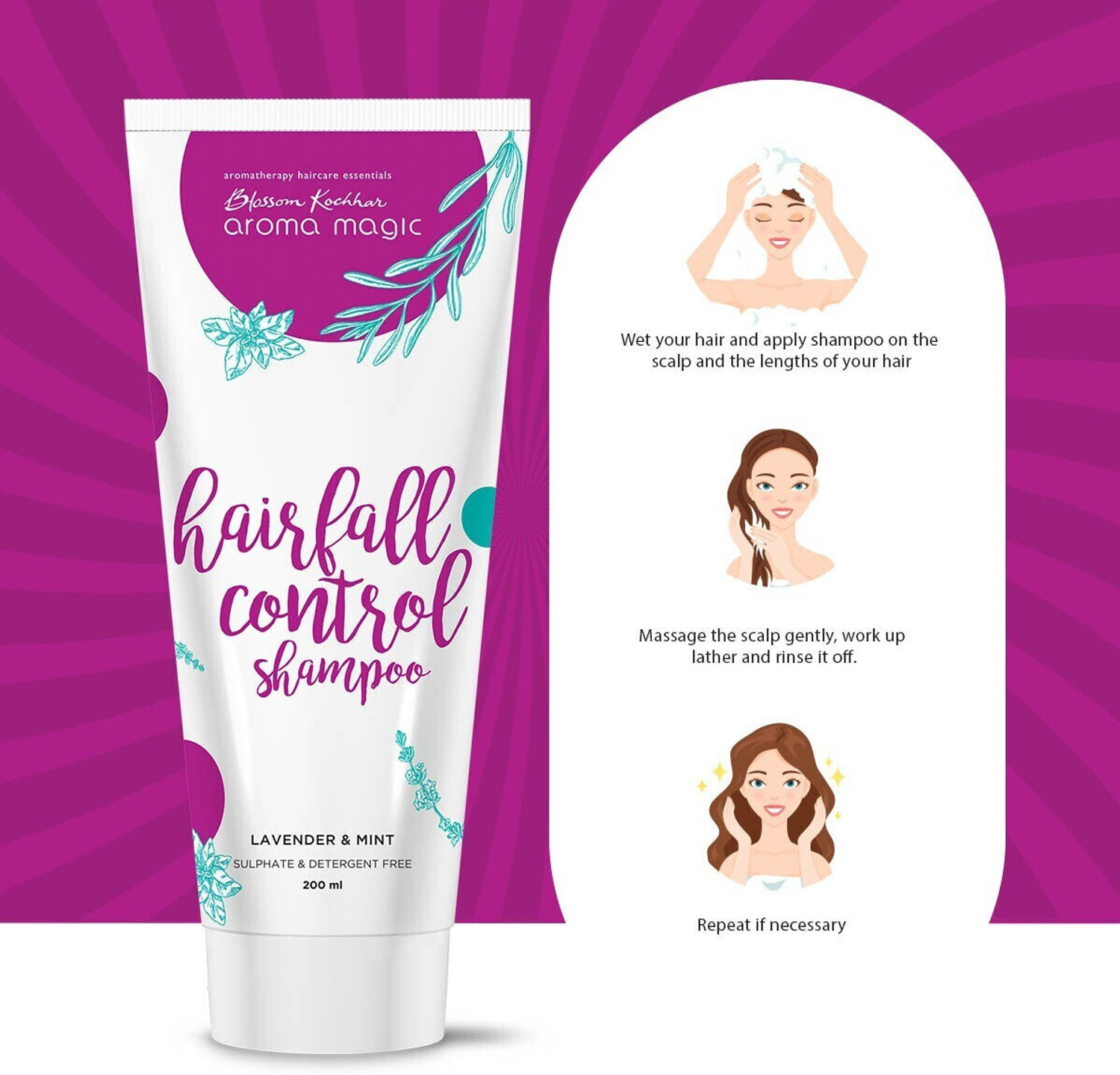 Image of Aroma Magic Hairfall Control Shampoo -200ml