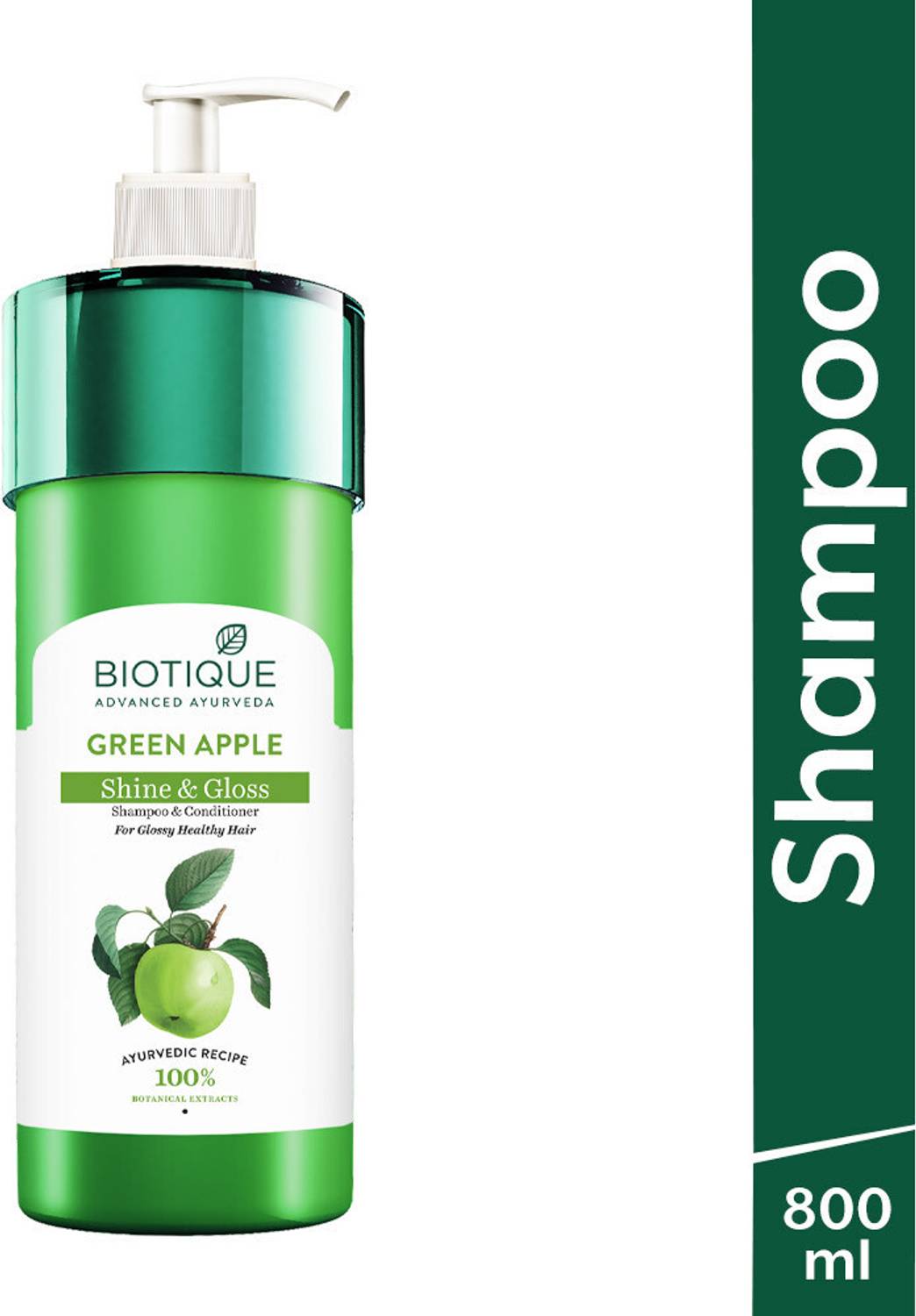 BIOTIQUE Bio Green Apple Shampoo and Conditioner Daily Care (800