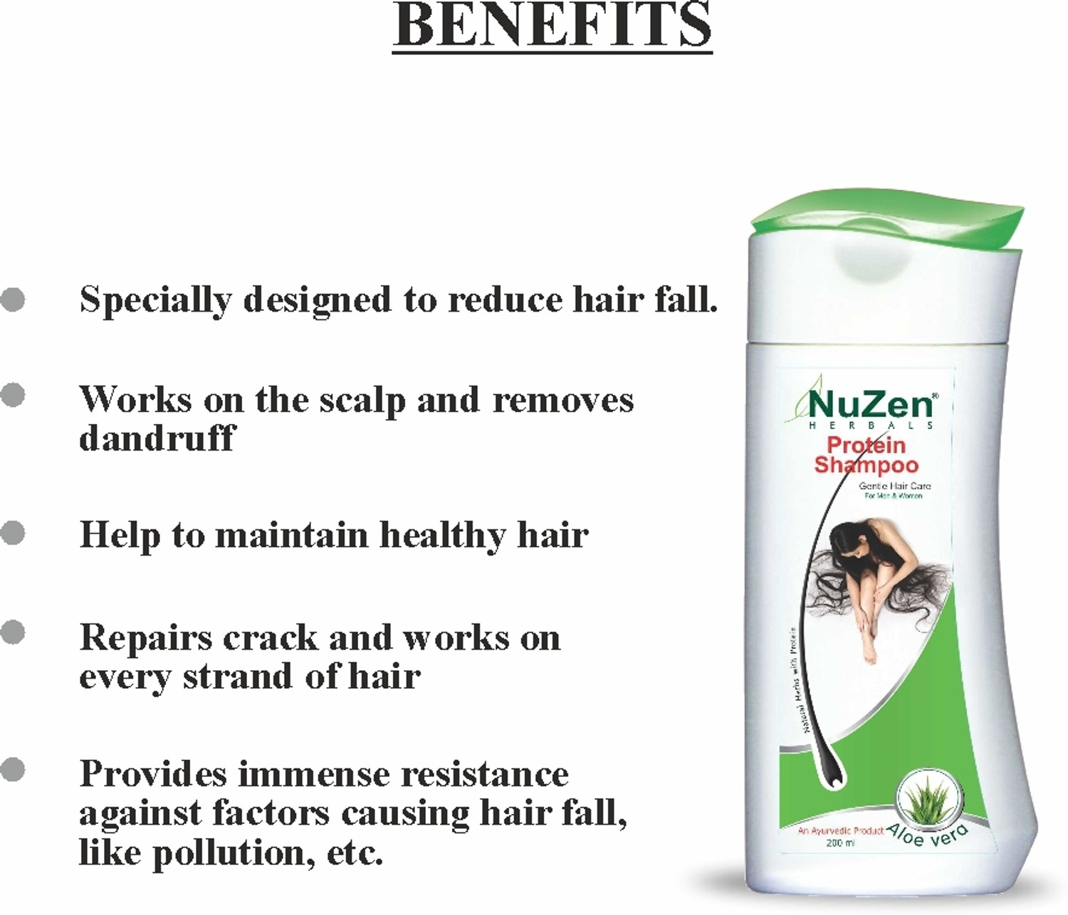 Image of Nuzen Herbal Shampoo (400 ml)