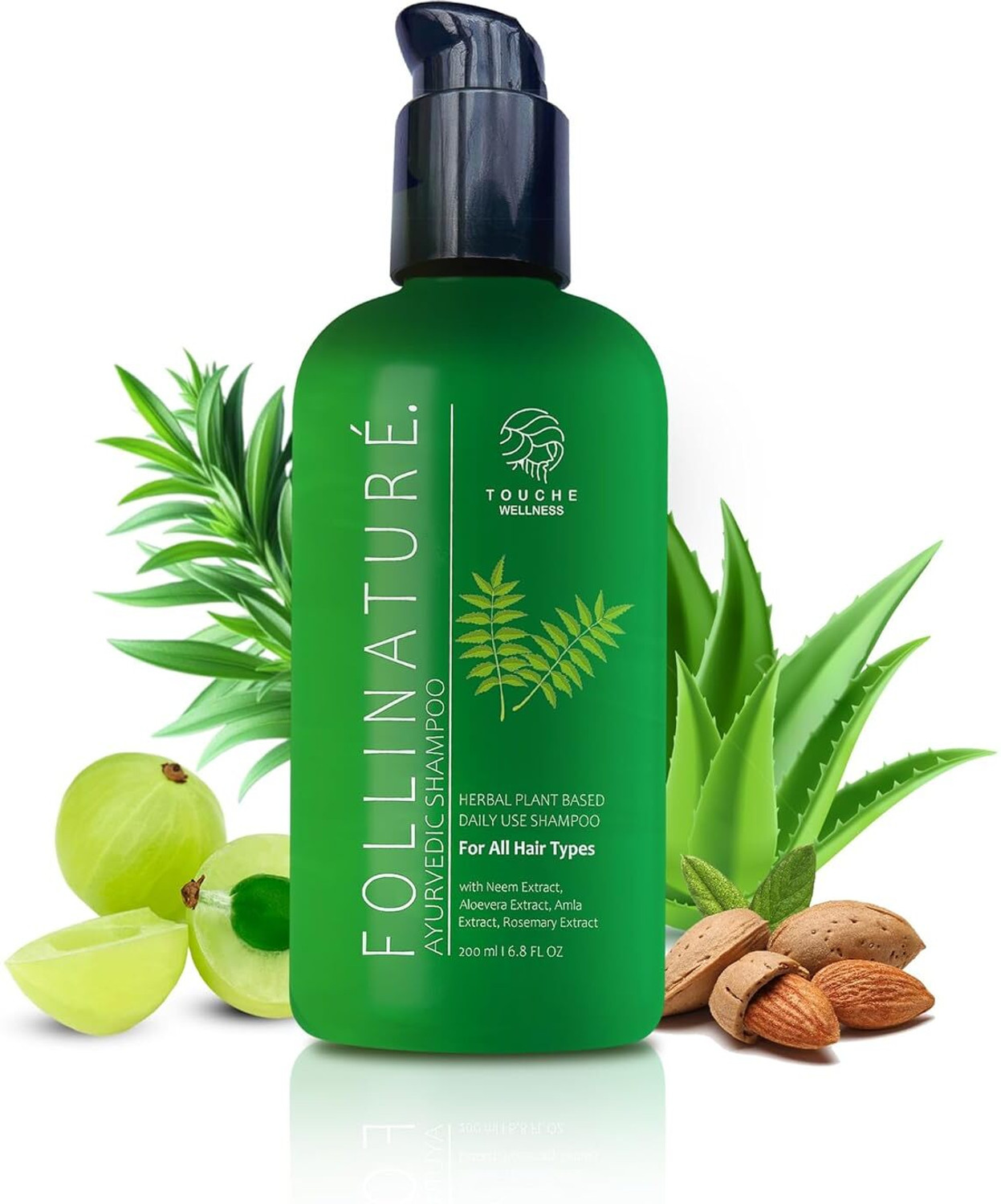 Image of Follinature Plant Based Daily Use Shampoo | Gentle & Mild Cleansing |