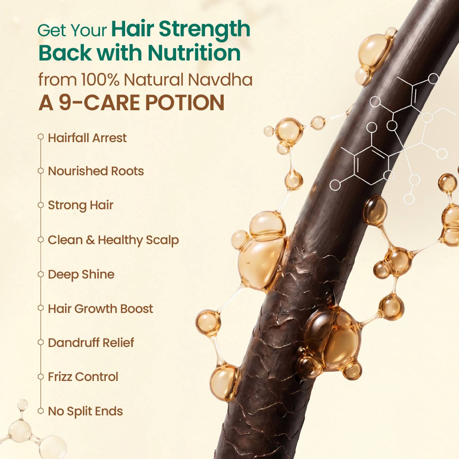 Nat Habit Navdha Anti-Hair Fall Rosemary Shampoo - Image 2
